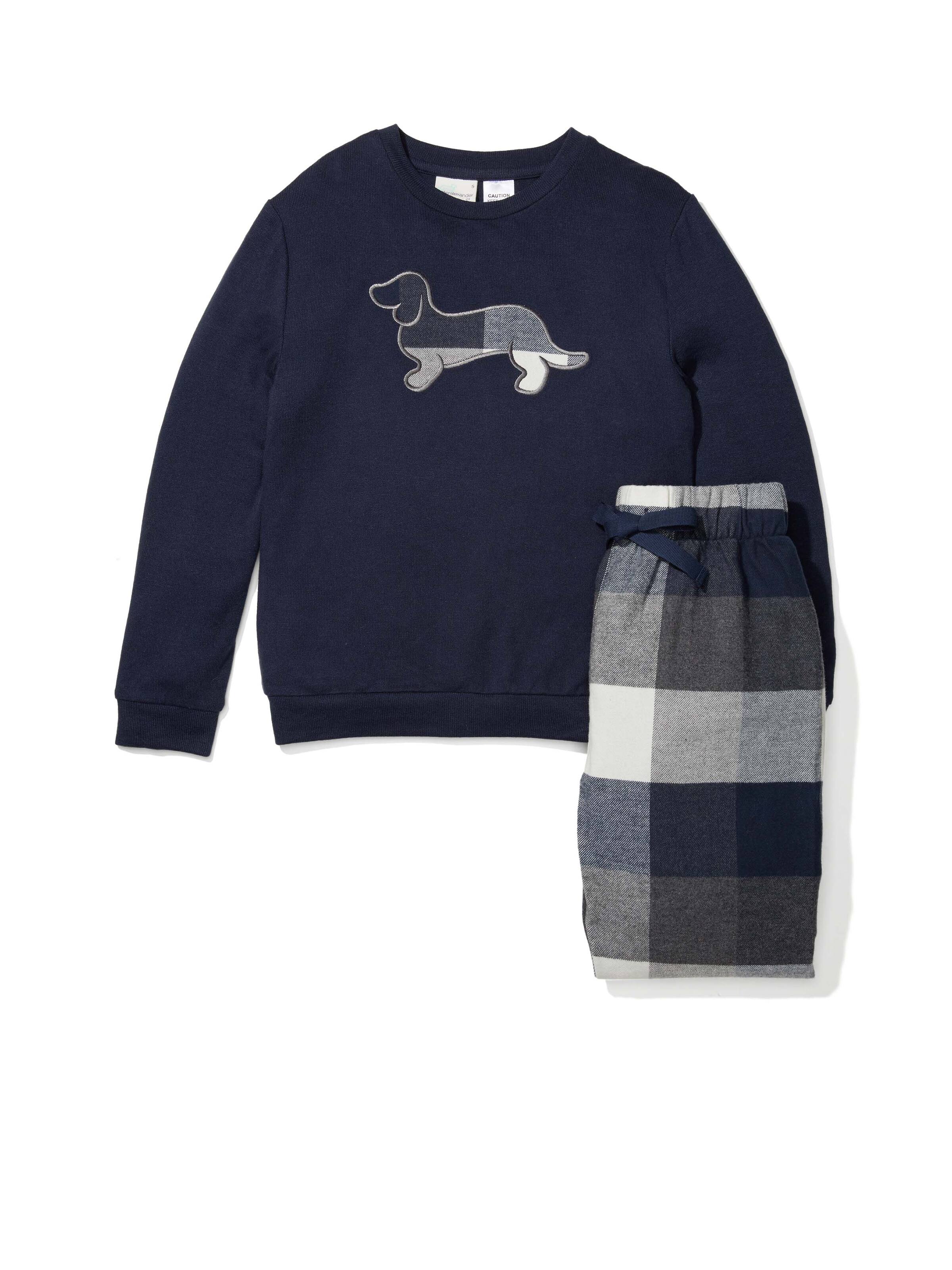 Jnr Boys Buffalo Check Long Pj Set