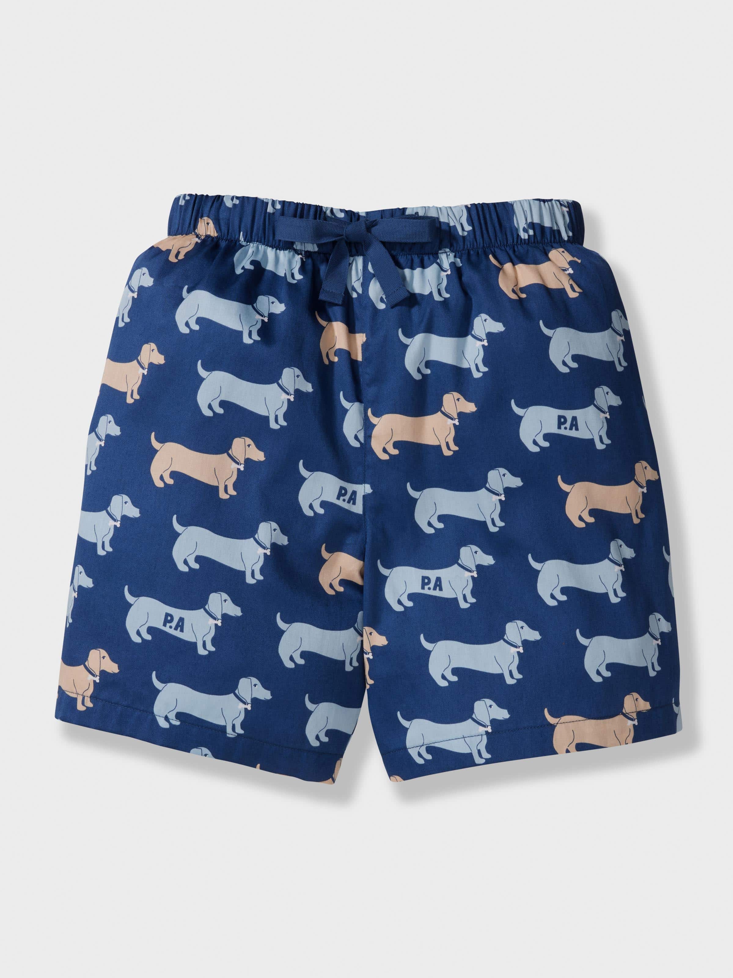 Boys Navy Penny Short Pj Set