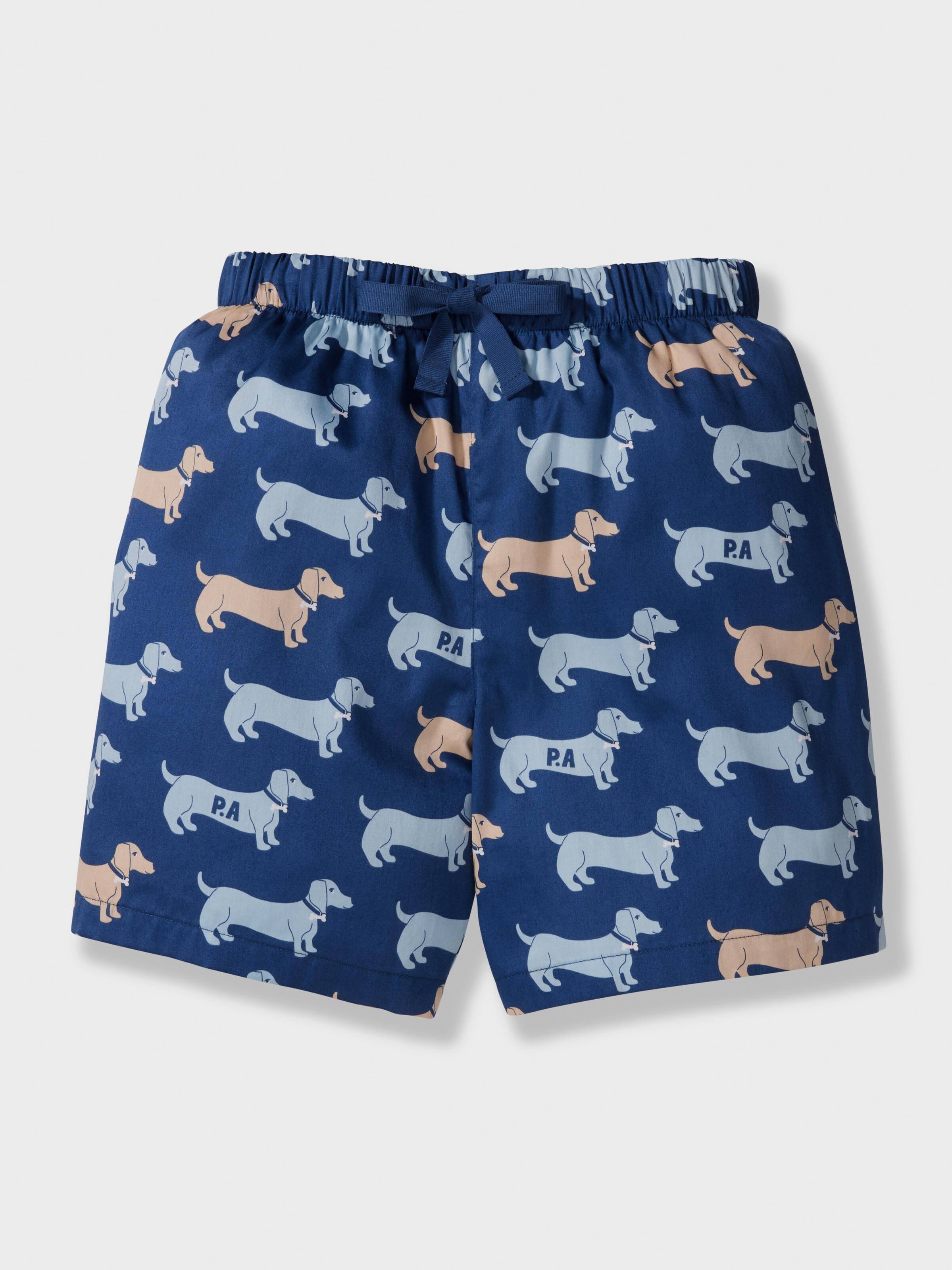 Boys Navy Penny Short Pj Set