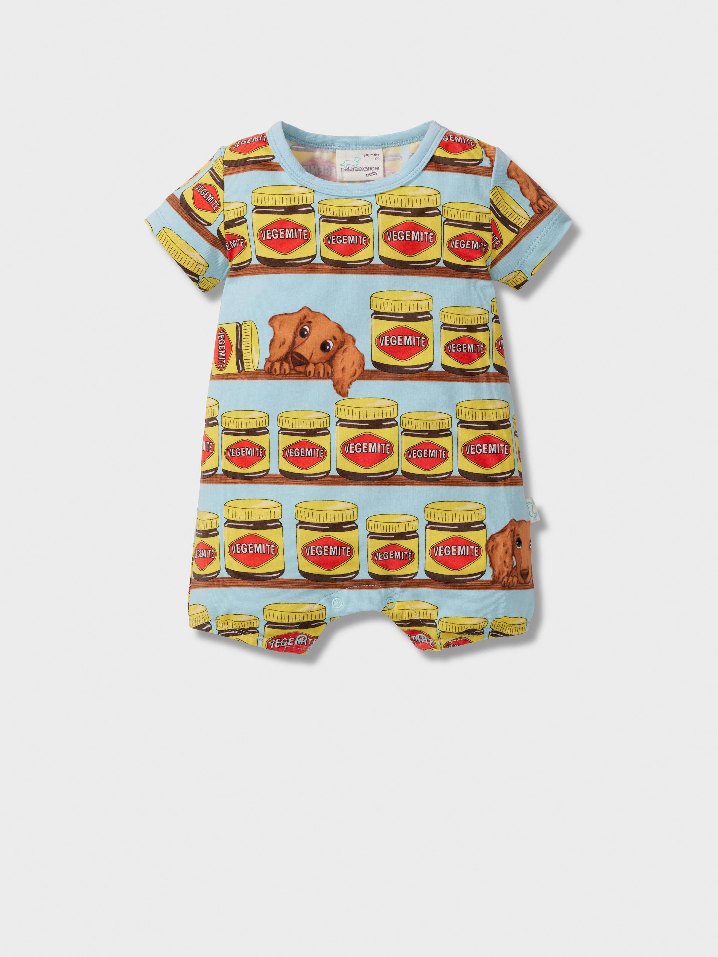 Baby Blue Vegemite Romper