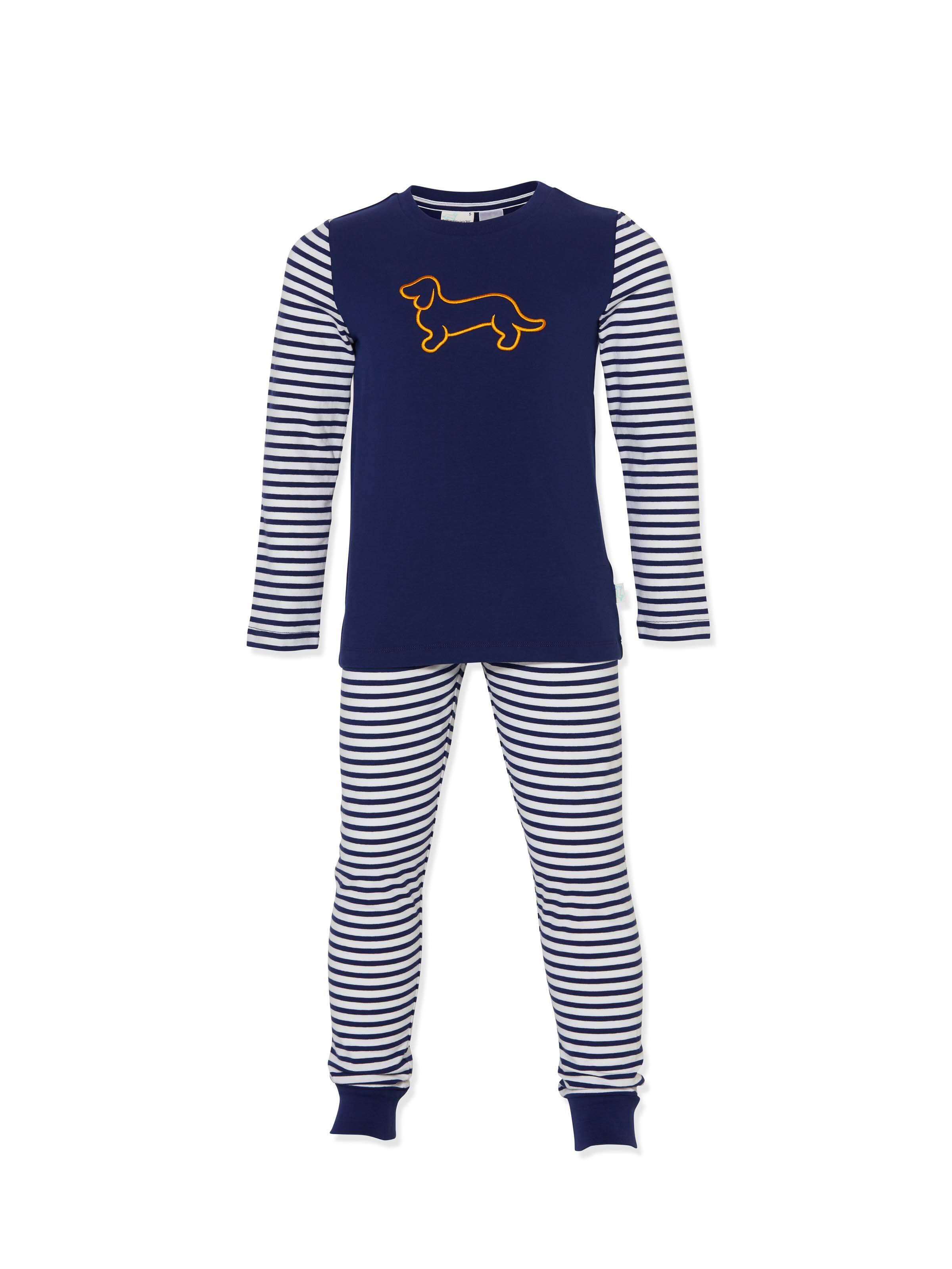 Jnr Boys Navy Stripe Set