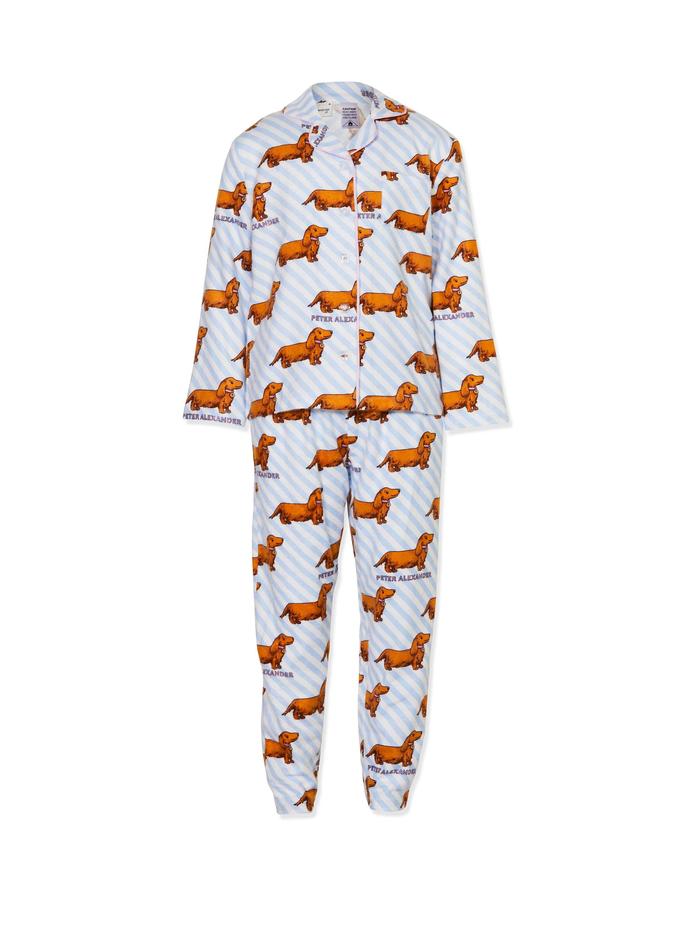 Girls Penny Dog Flannelette Pj Set