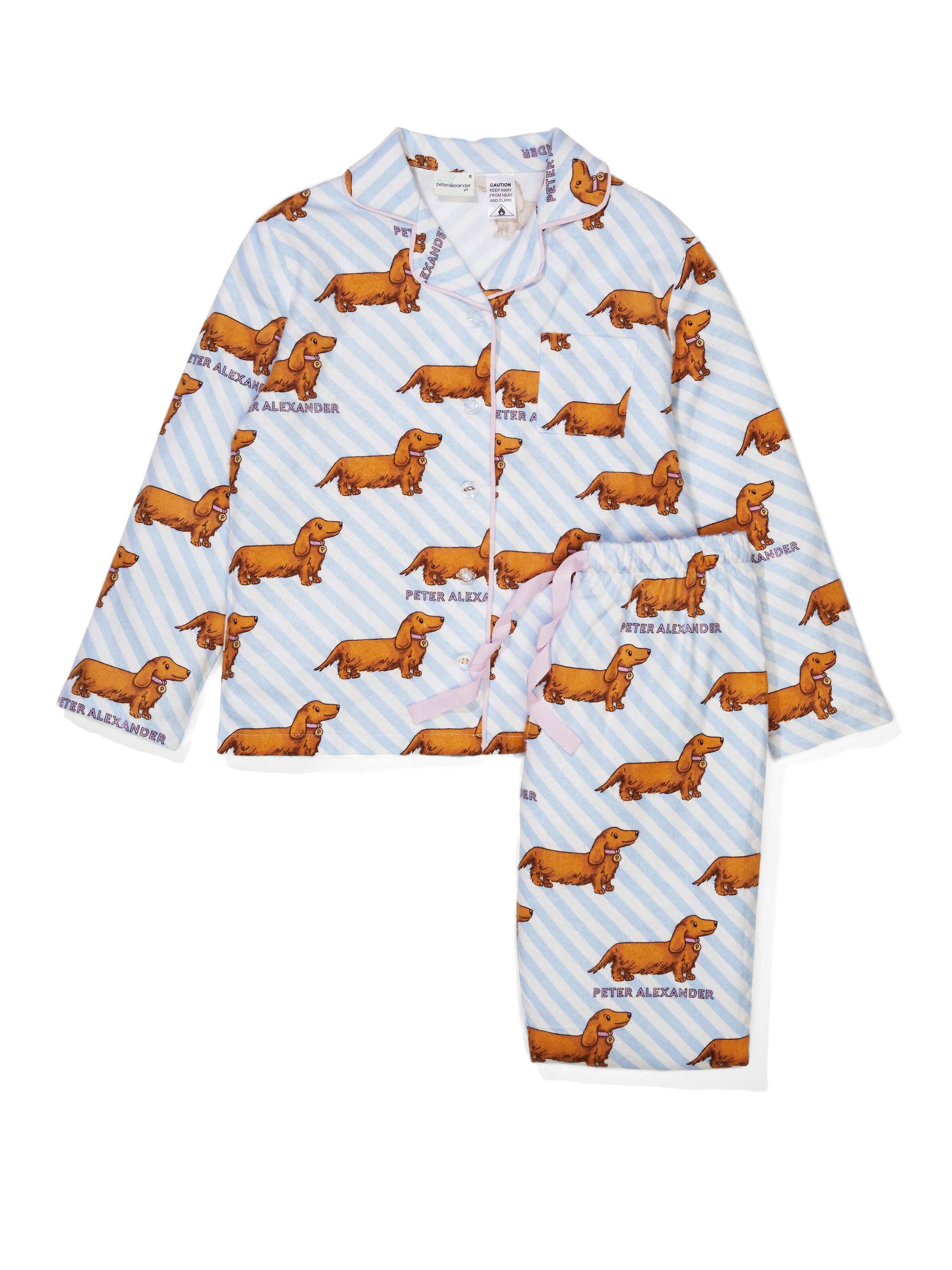 Girls Penny Dog Flannelette Pj Set