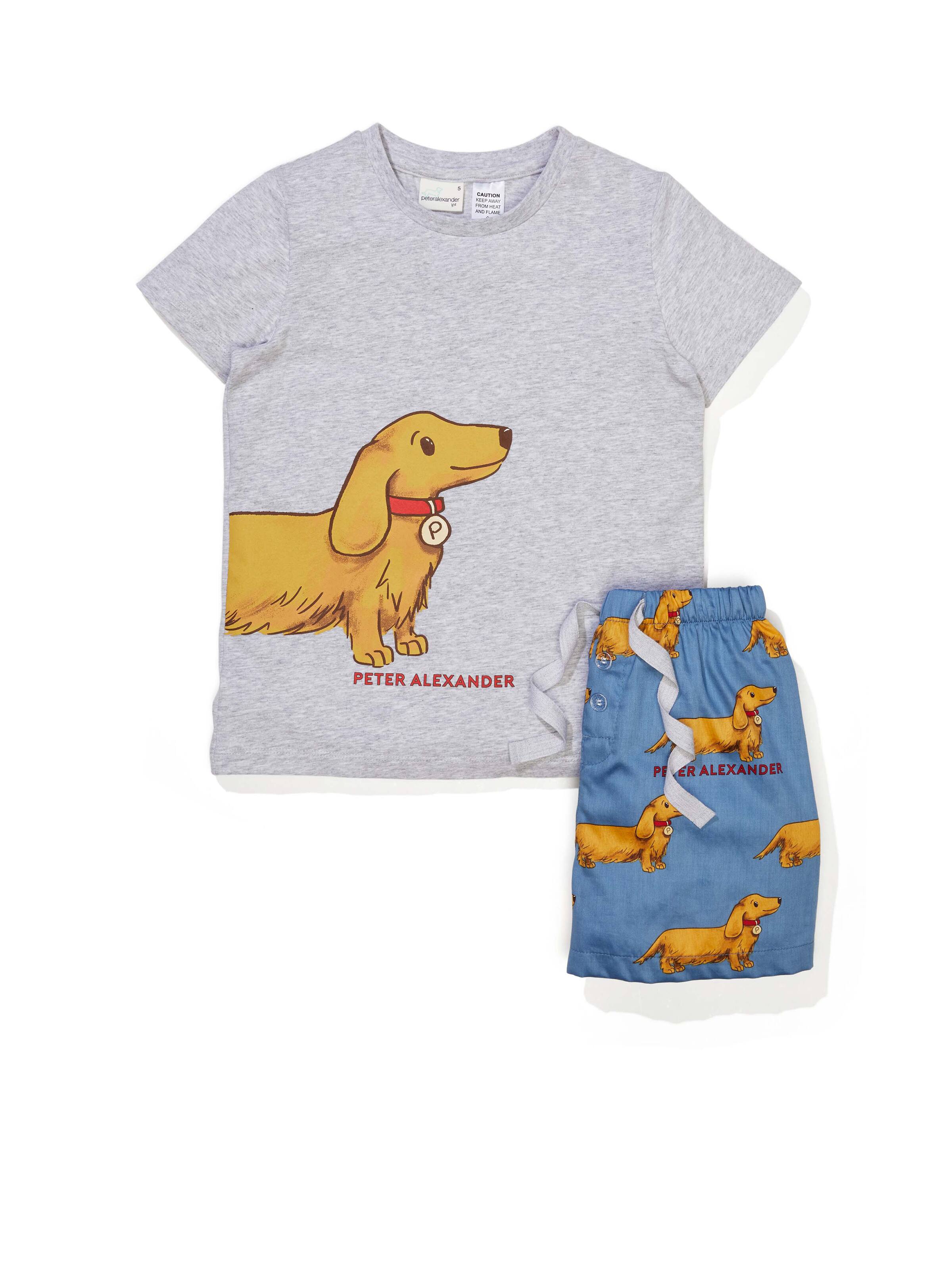 Jnr Boys Penny Dog Short Sleeve Pj Set