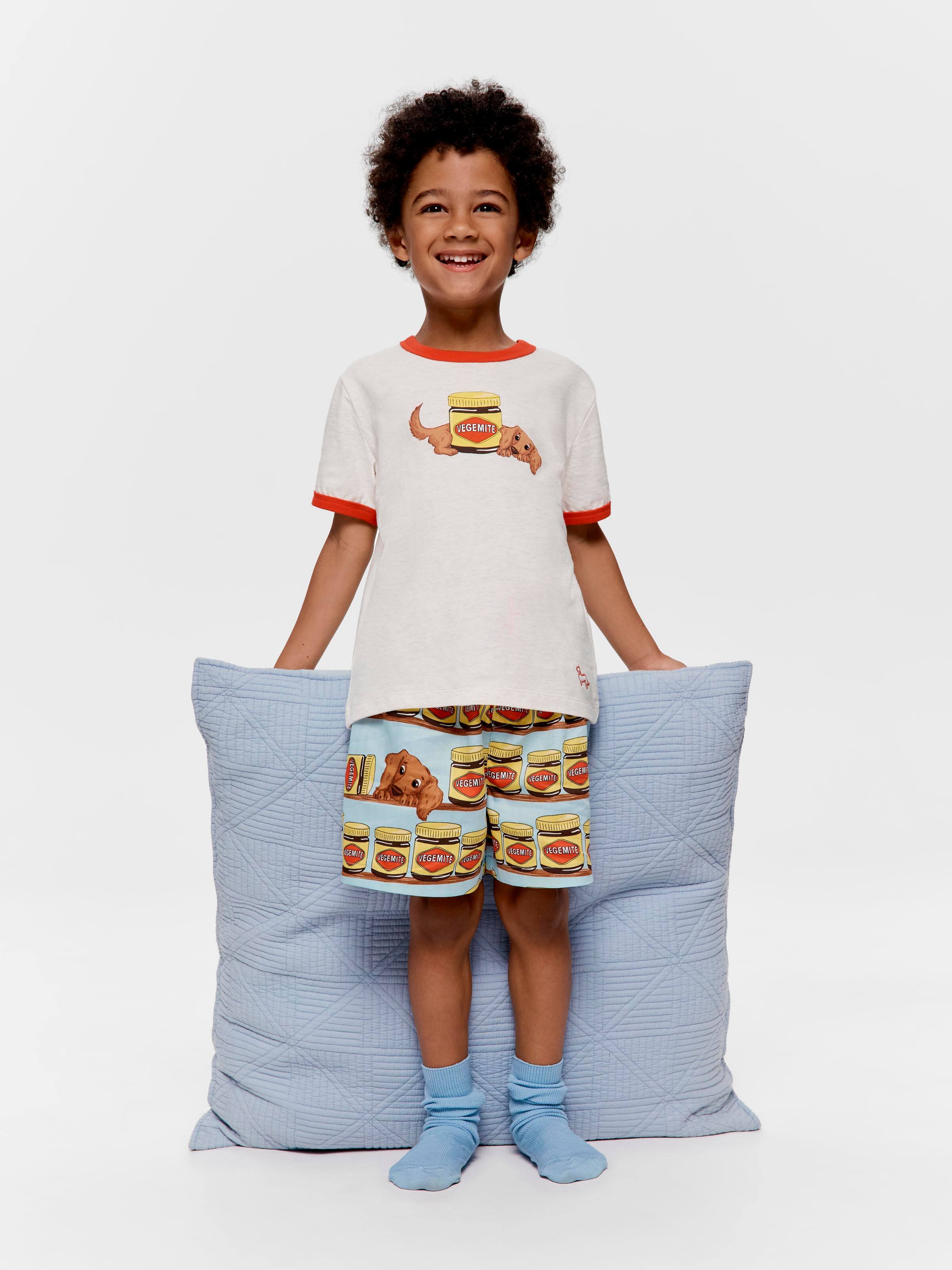 Jnr Boys Vegemite Short Pj Set