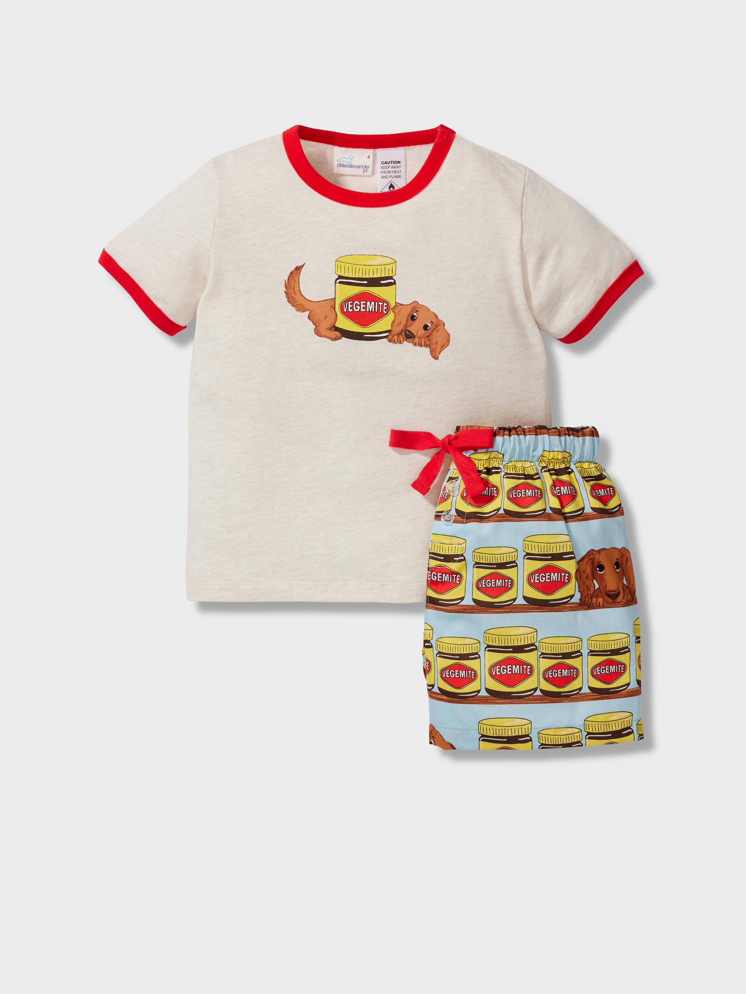 Jnr Boys Vegemite Short Pj Set