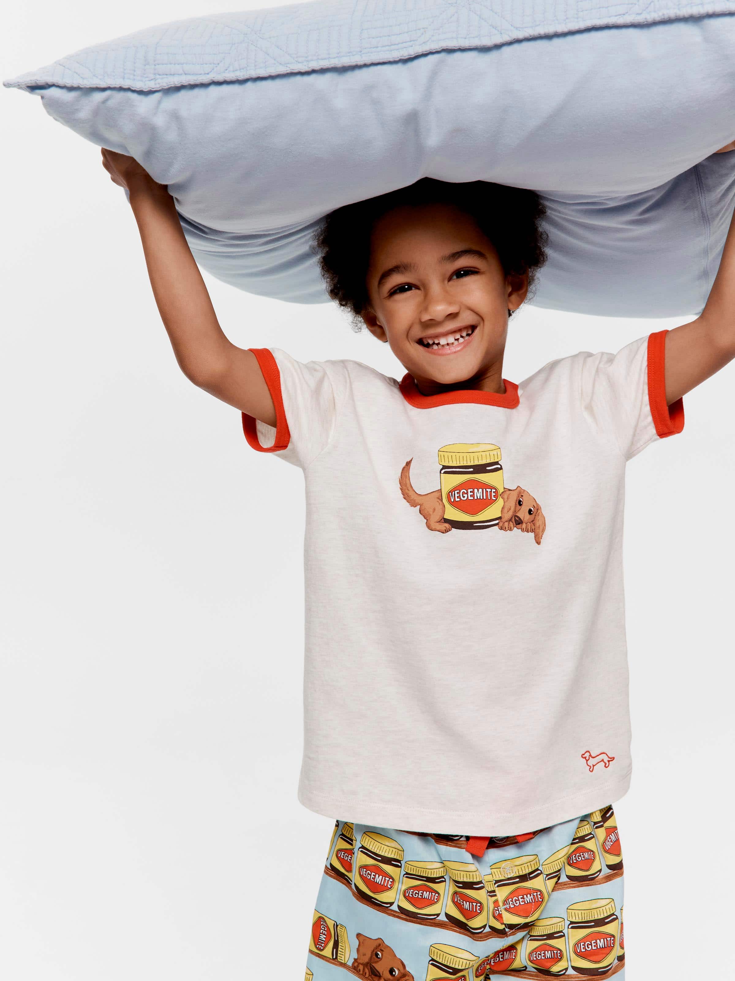 Jnr Boys Vegemite Short Pj Set