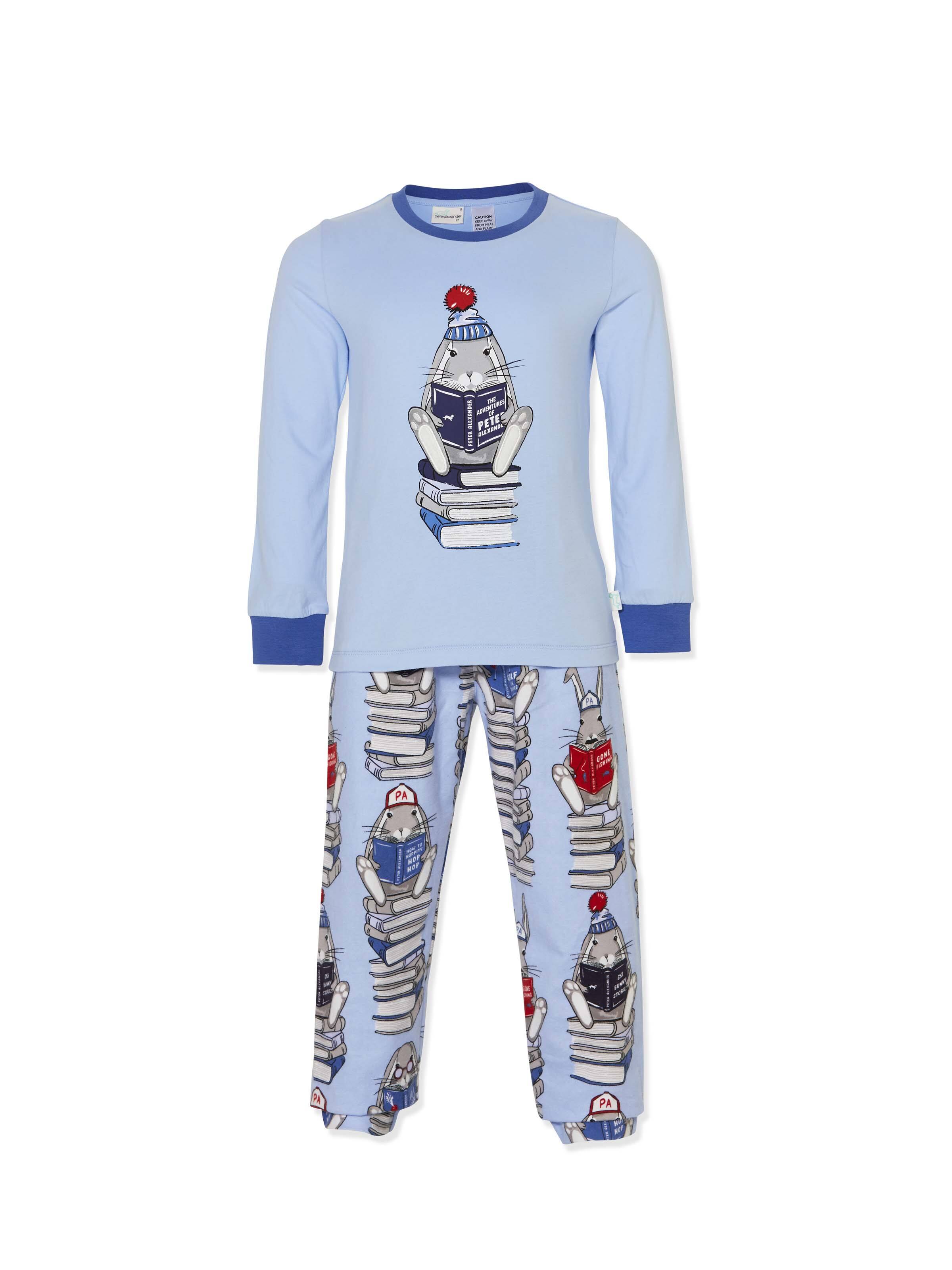 Jnr Boys Book Bunny Flanelette Long Pj Set