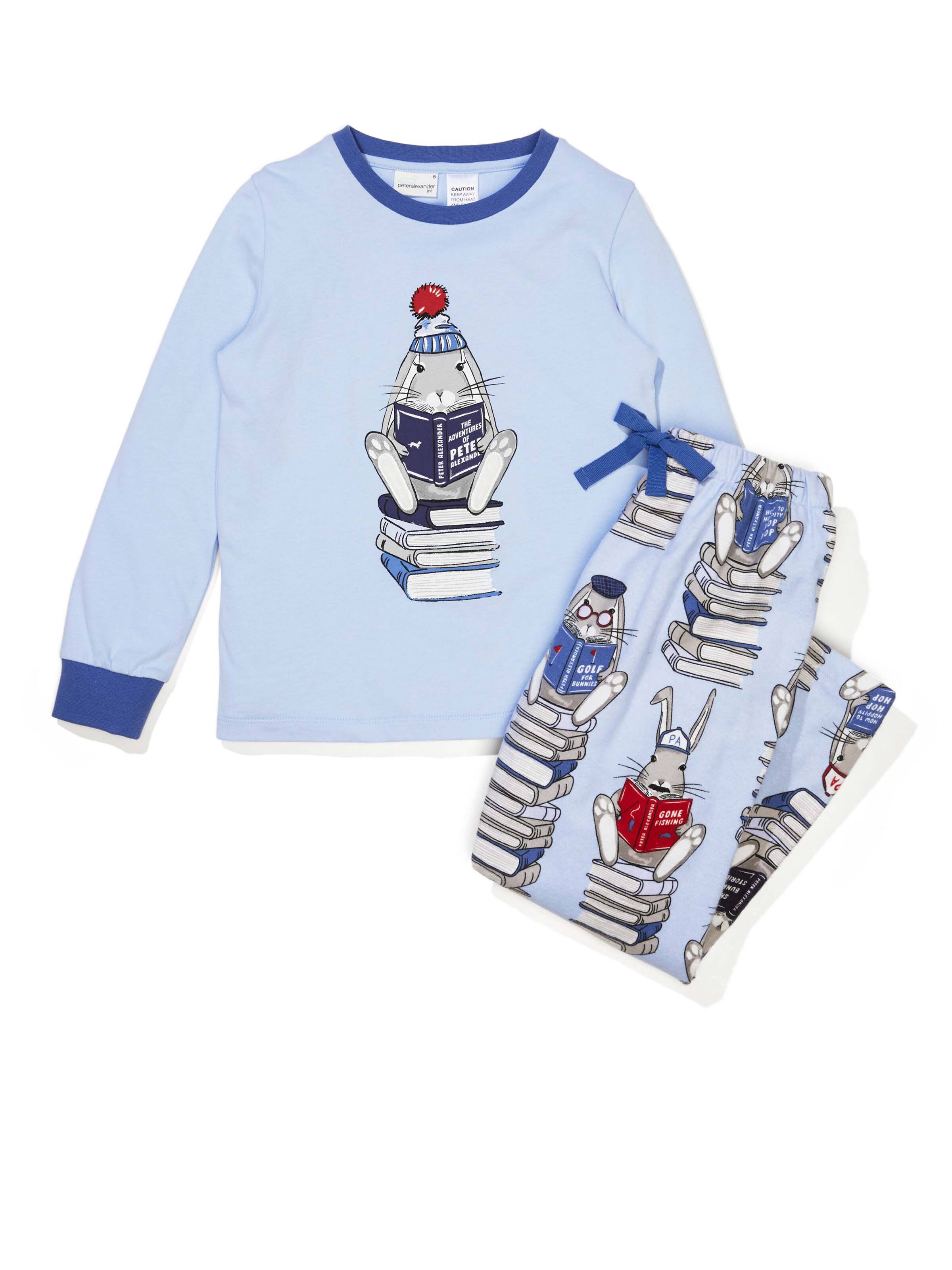 Jnr Boys Book Bunny Flanelette Long Pj Set