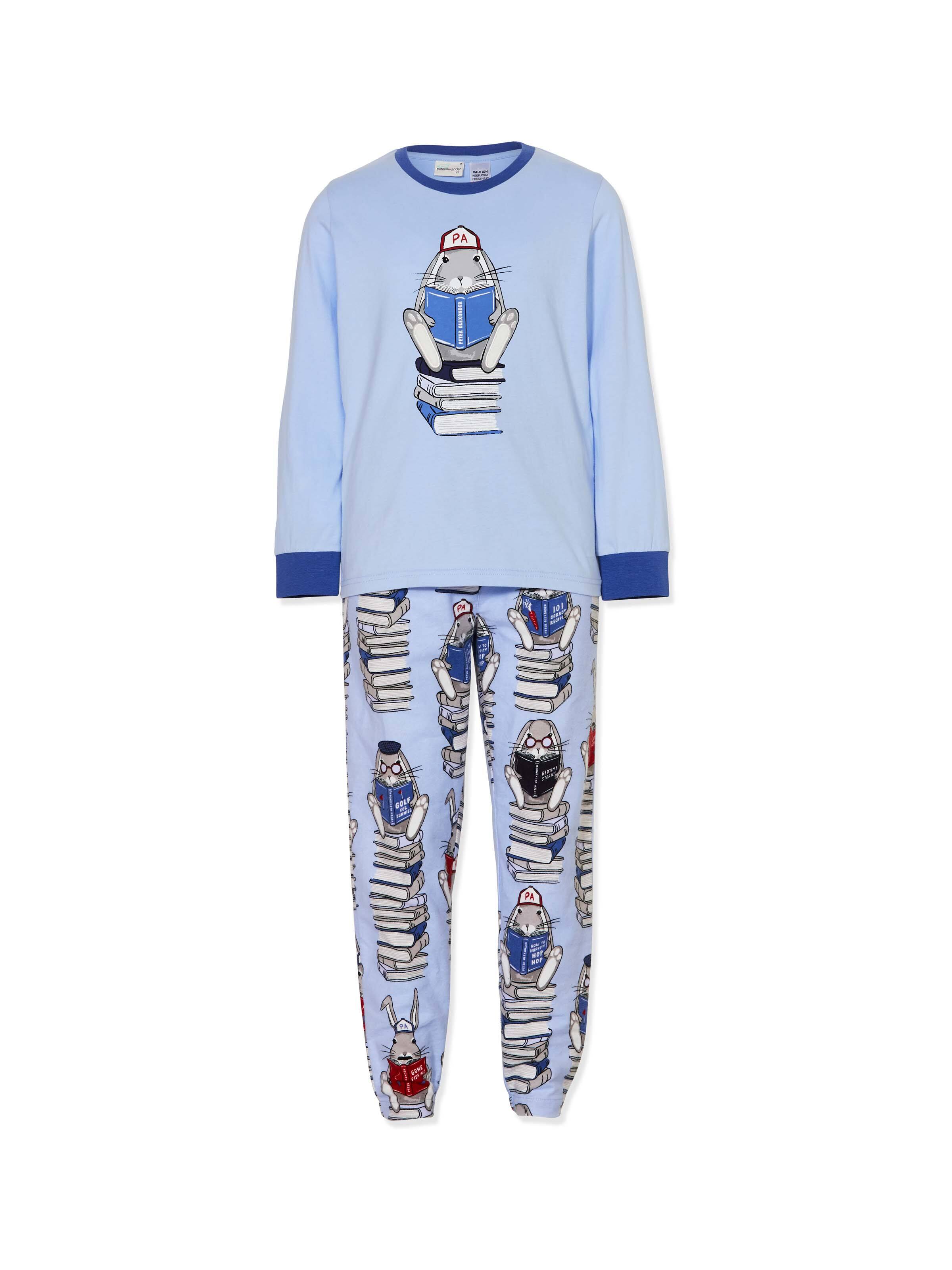 Boys Book Bunny Flannelette Long Pj Set