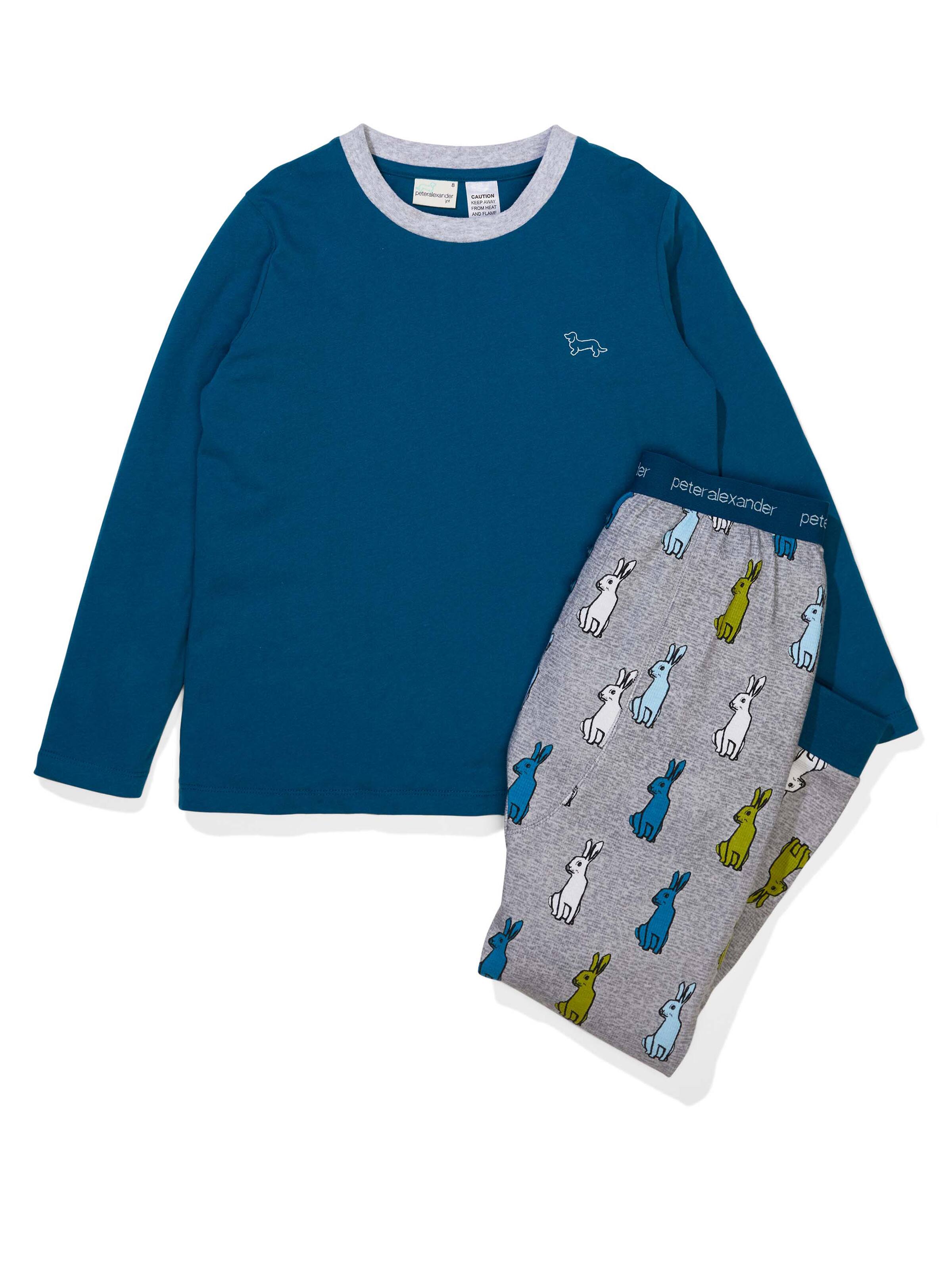Boys Mini Bunny Waffle Short Pj Set