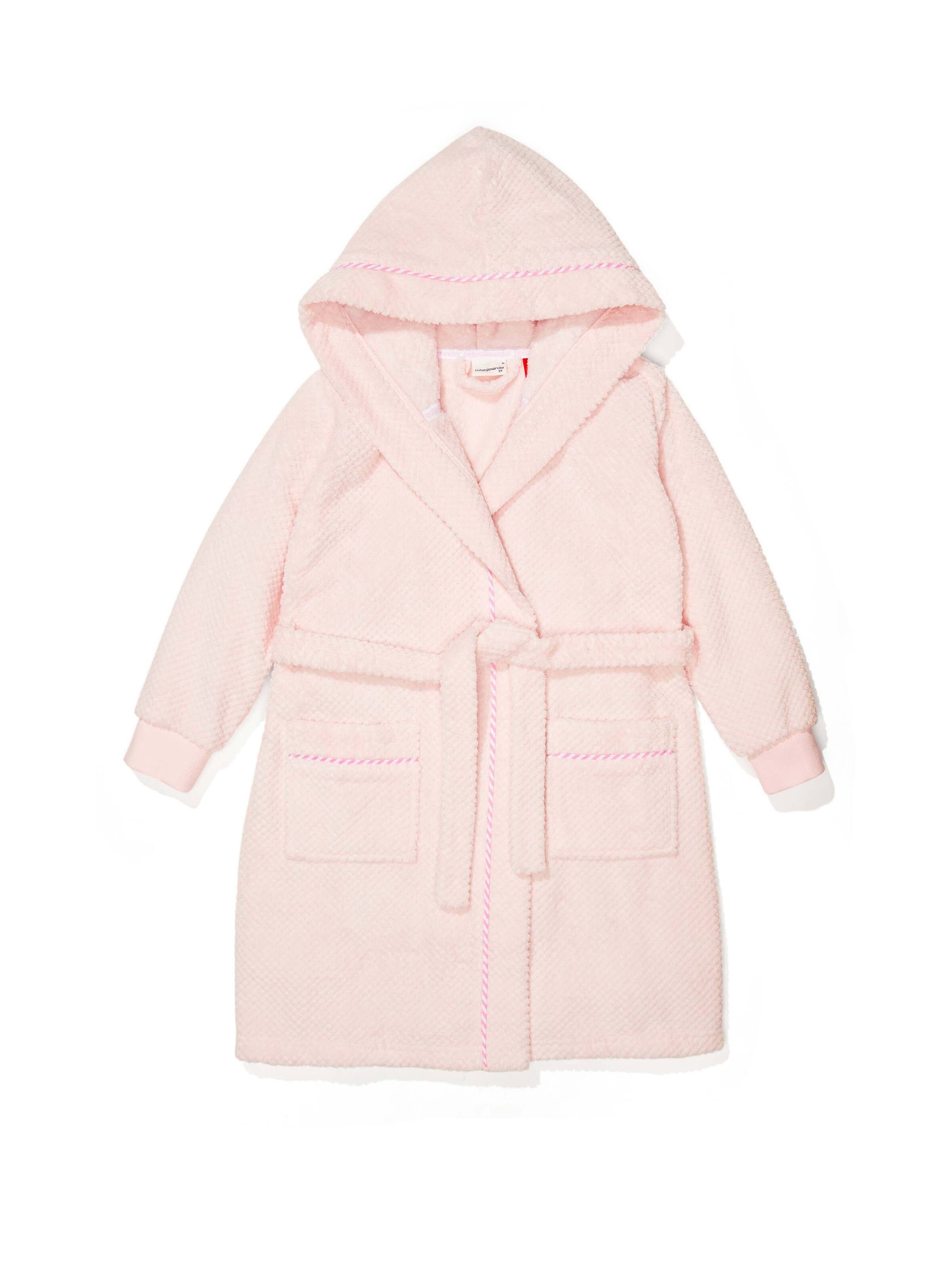 Big Girls Pink Jacquard Gown