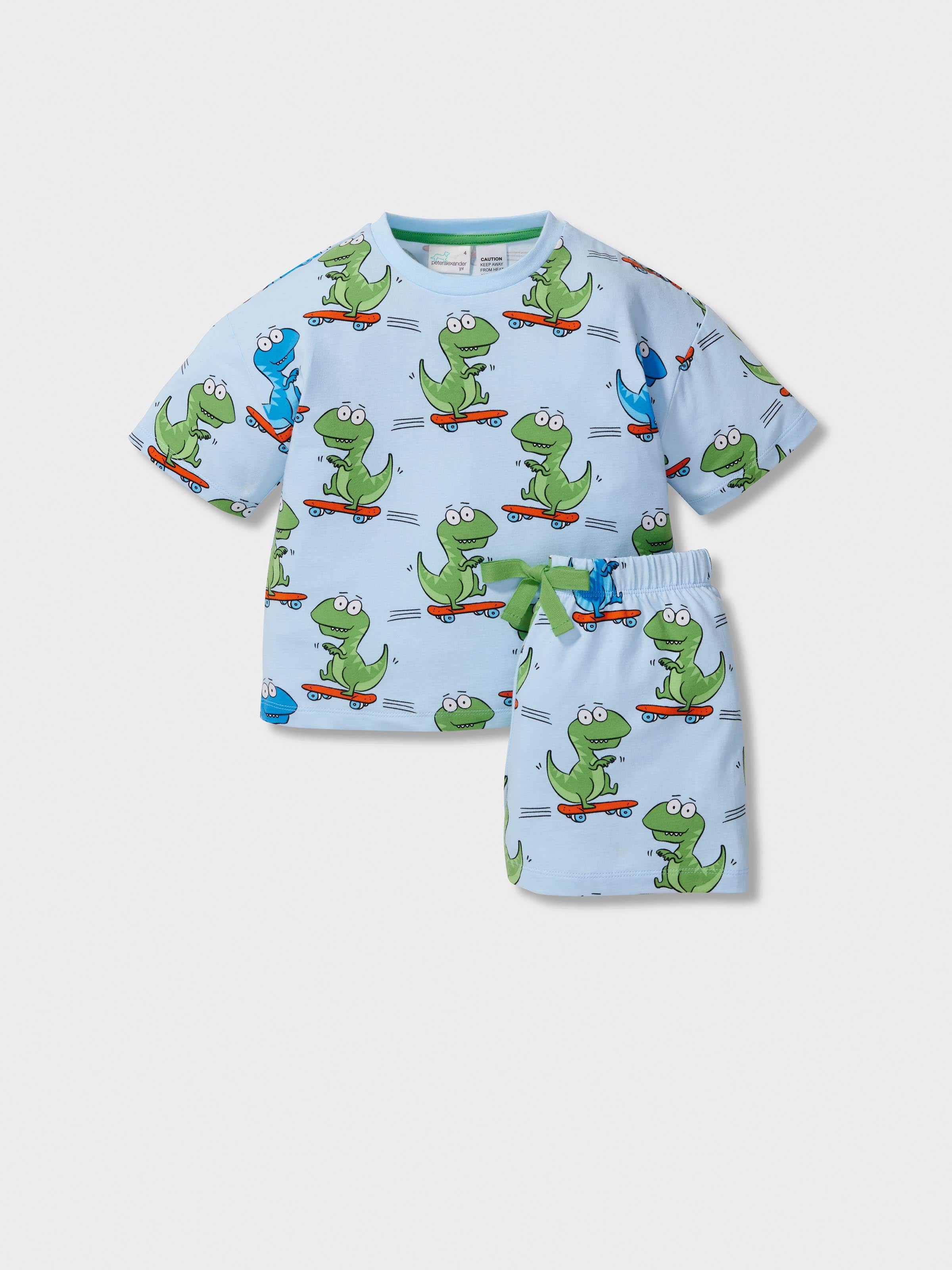Jnr Boys Dino-Skater Short Pj Set