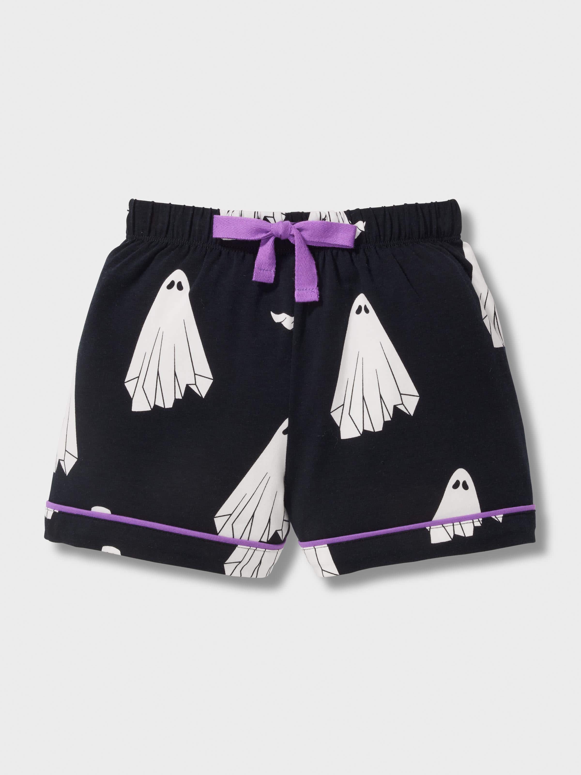 Jnr Kids Spooky Ghost Classic Shortie Pj Set