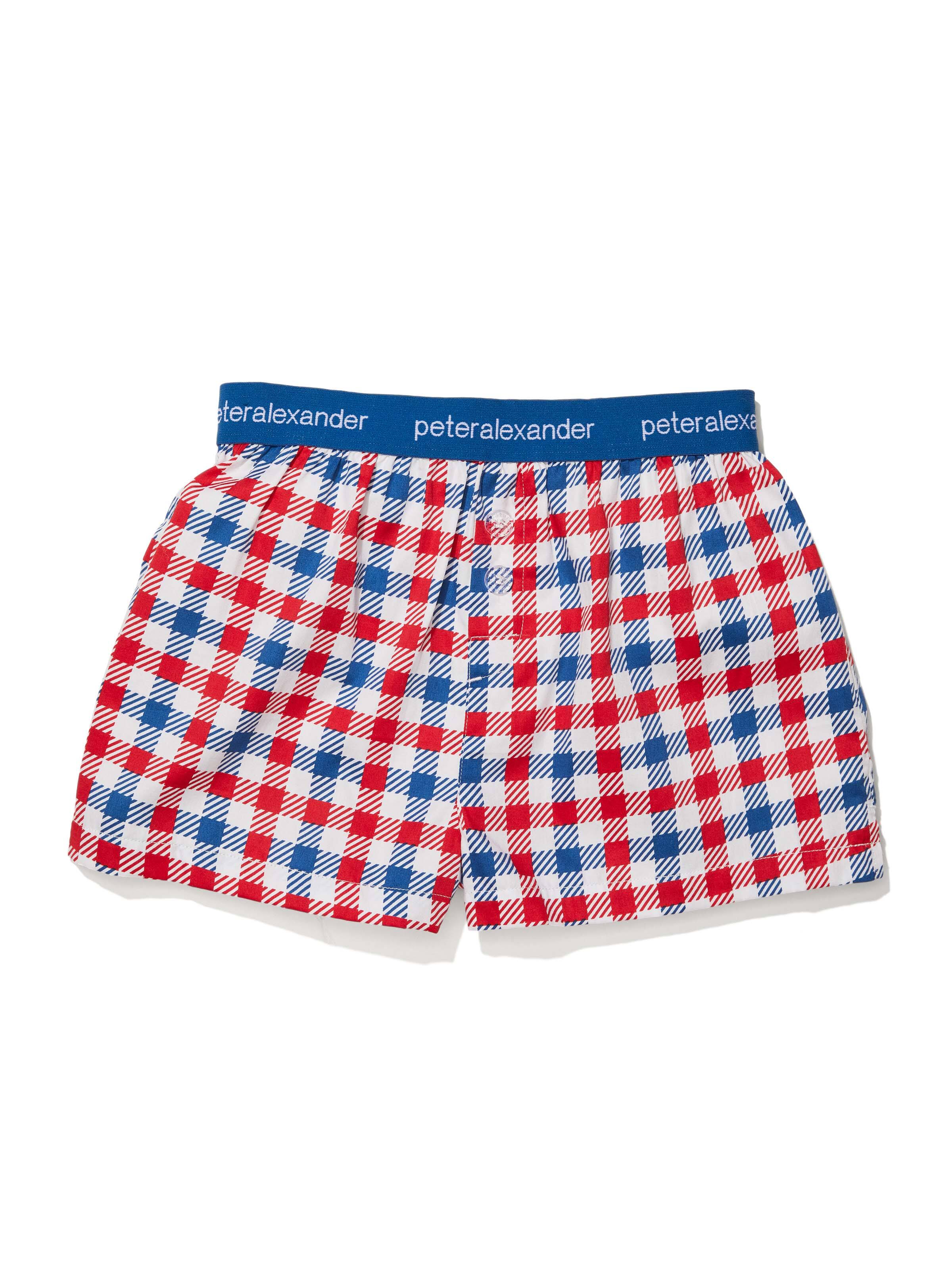 Boys Gingham Boxer Short