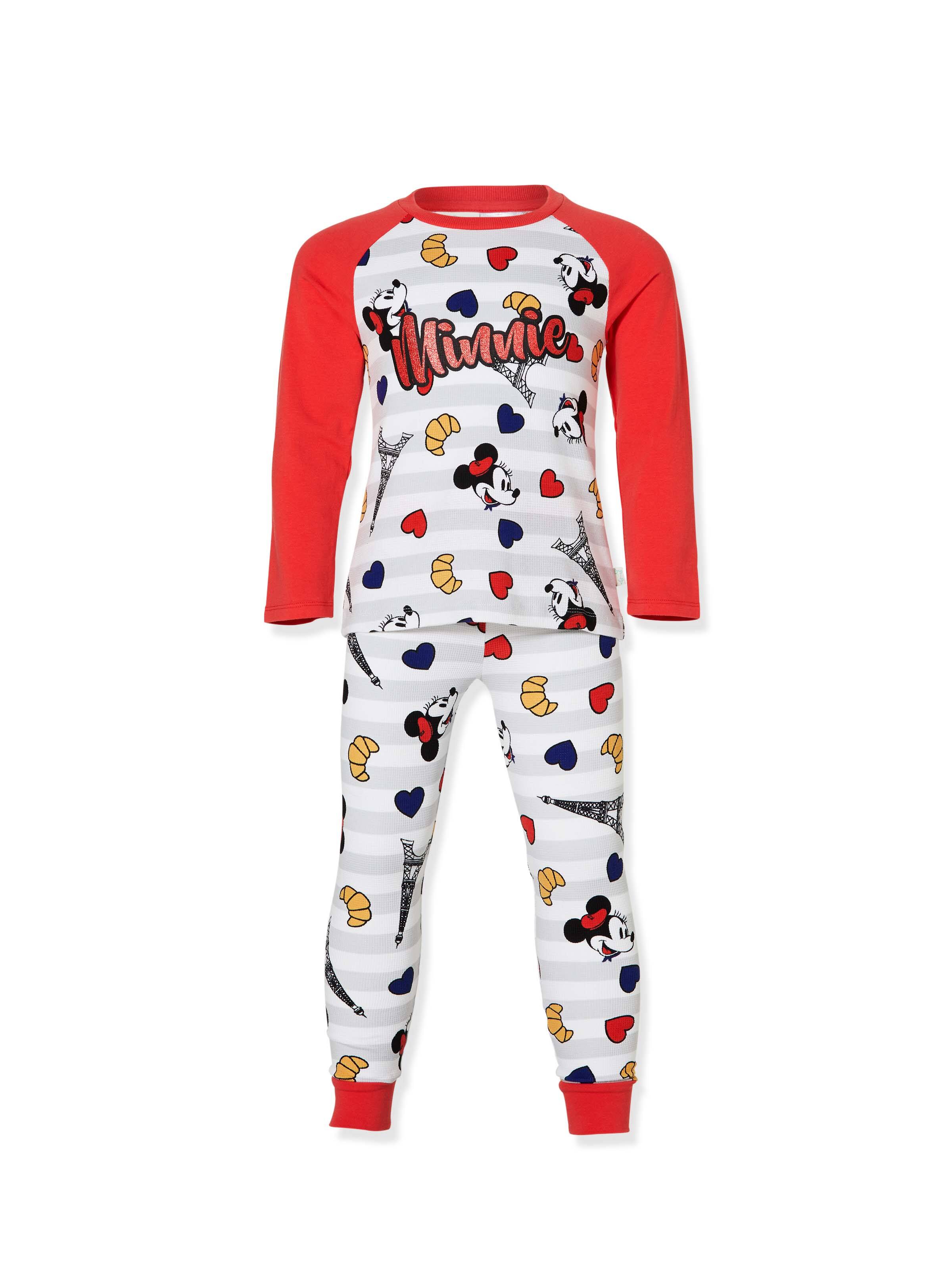 Jnr Girls Paris Minnie Long Pj Set