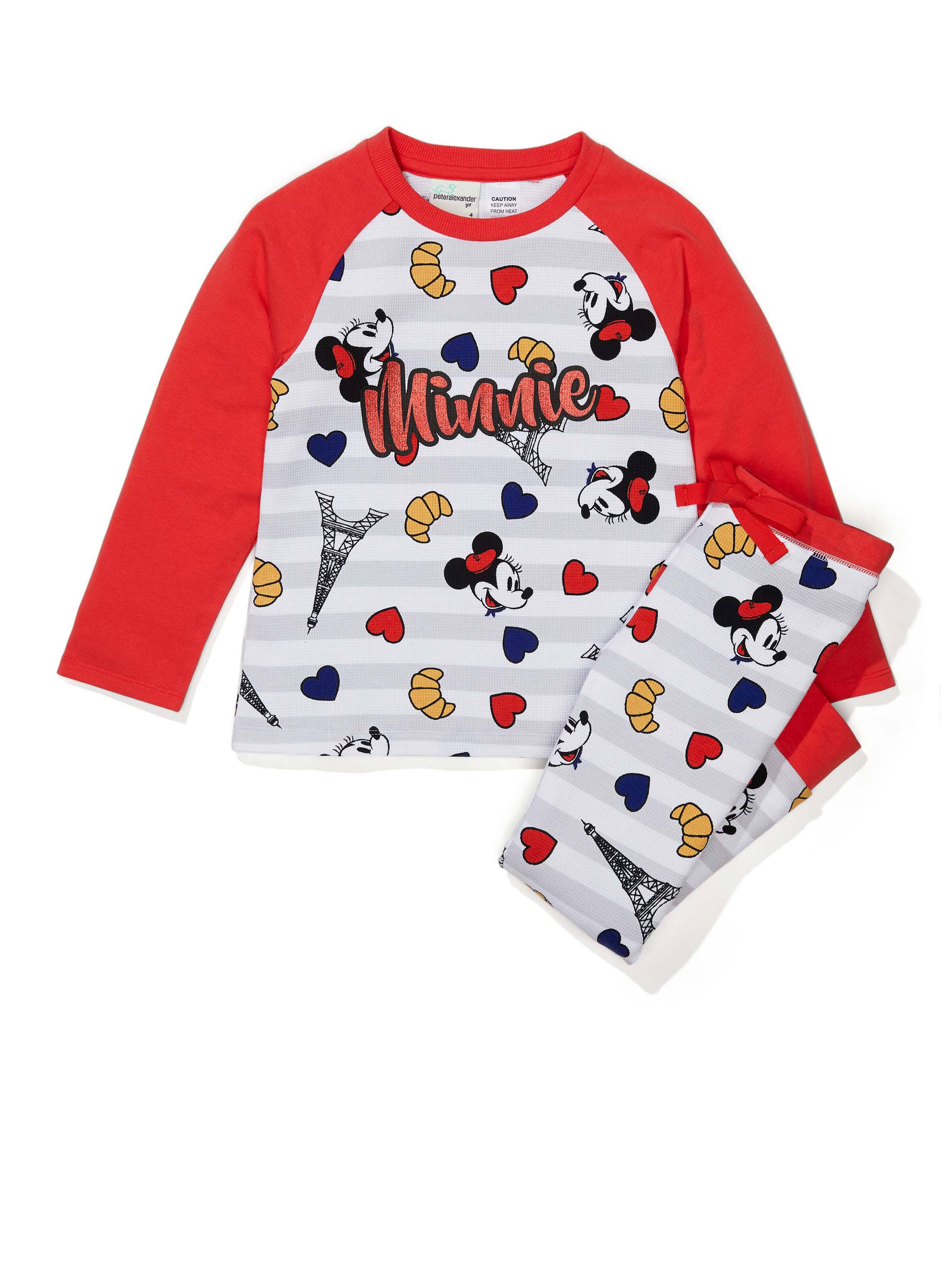 Jnr Girls Paris Minnie Long Pj Set