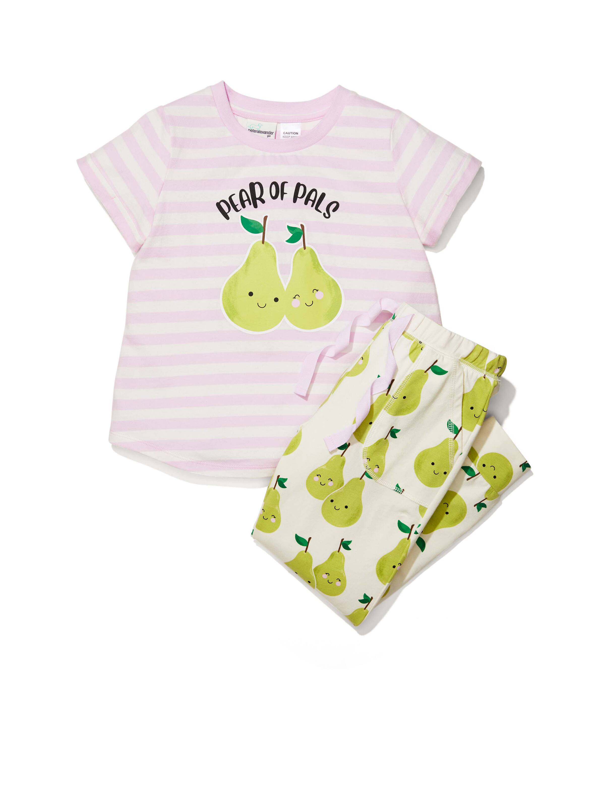 Jnr Girls Pear Of Pals Pj Set