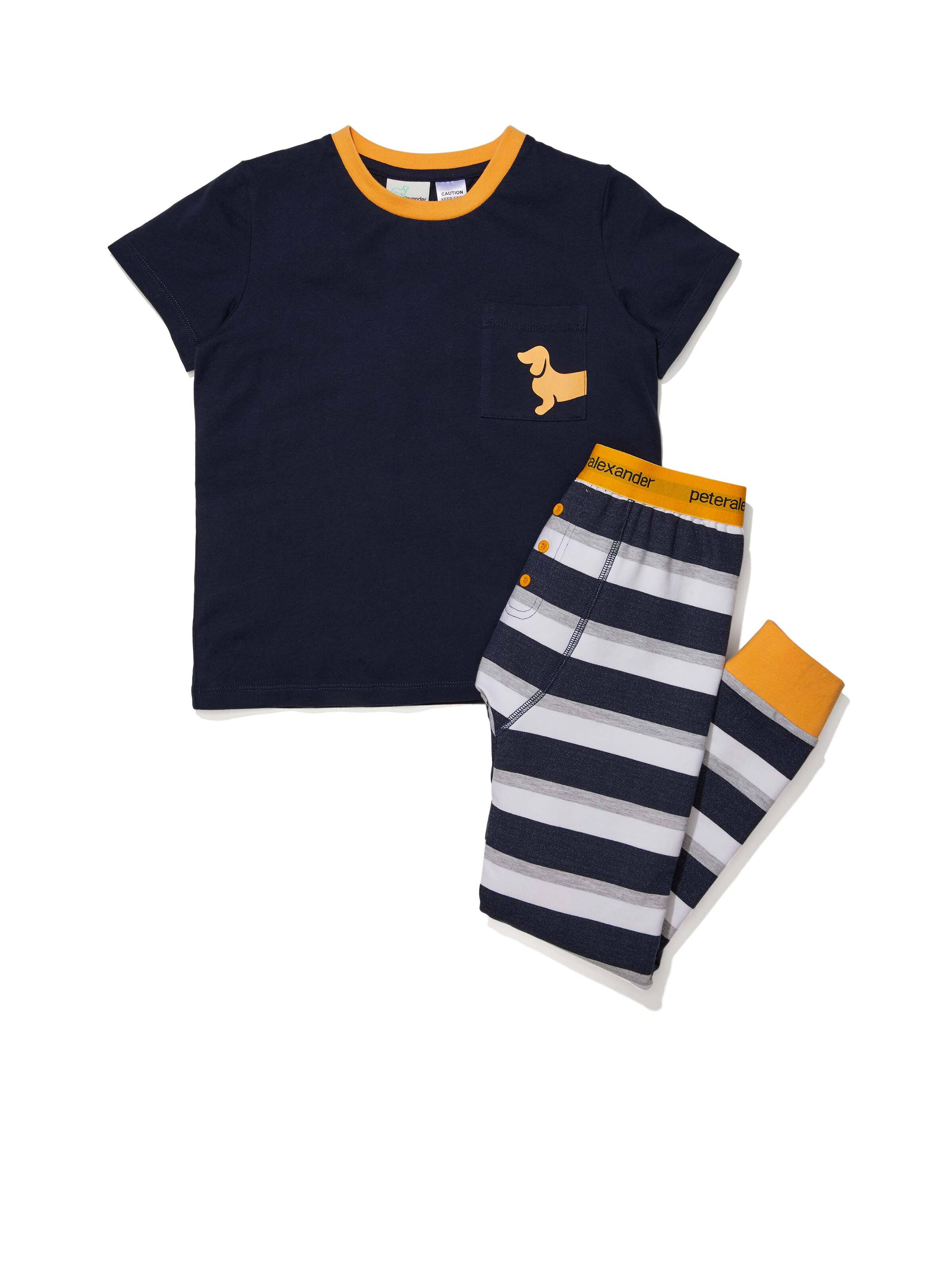 Jnr Boys Relaxed Stripe Pj Set