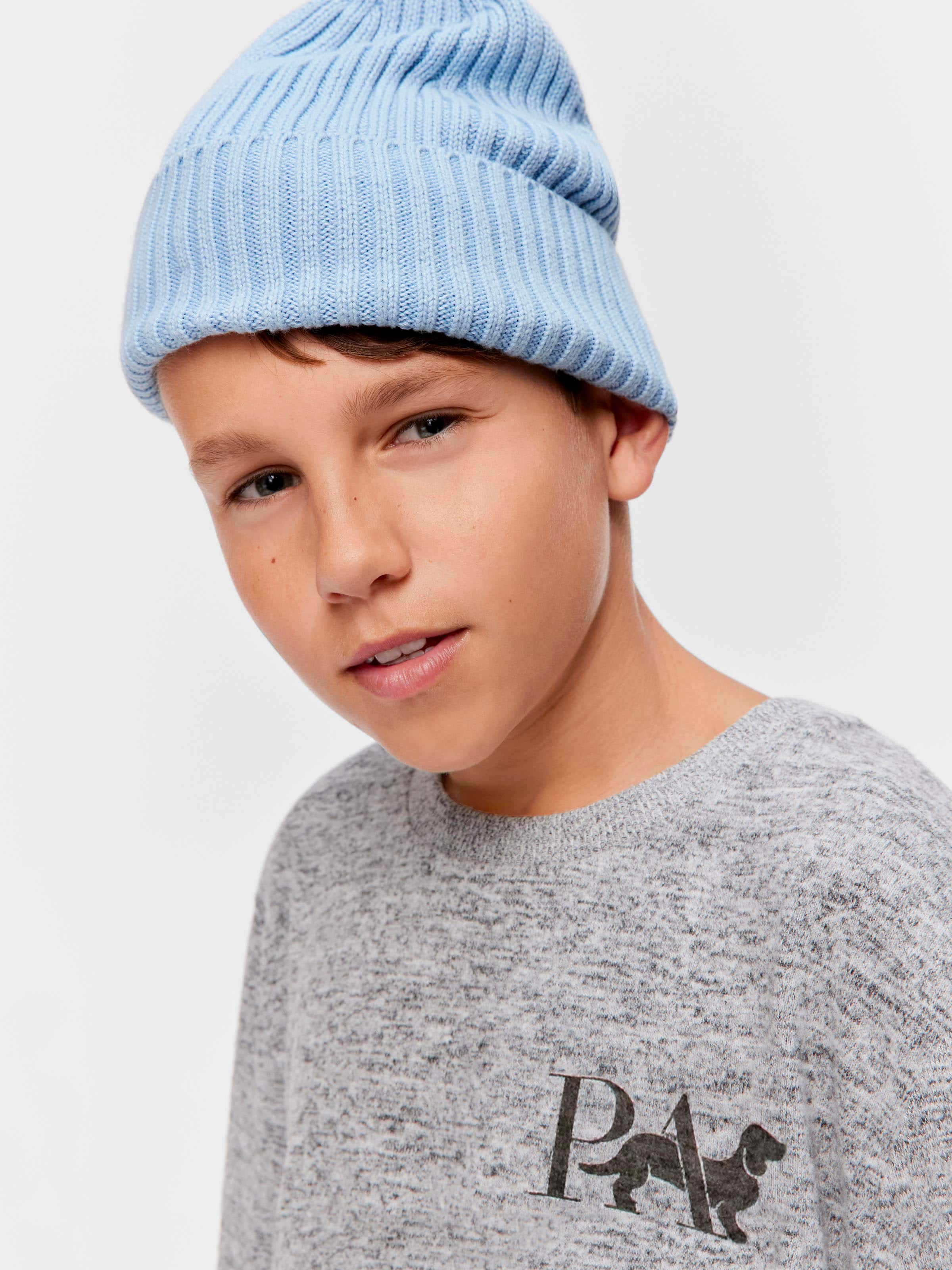 Boys Fuzzy Grey Pj Set