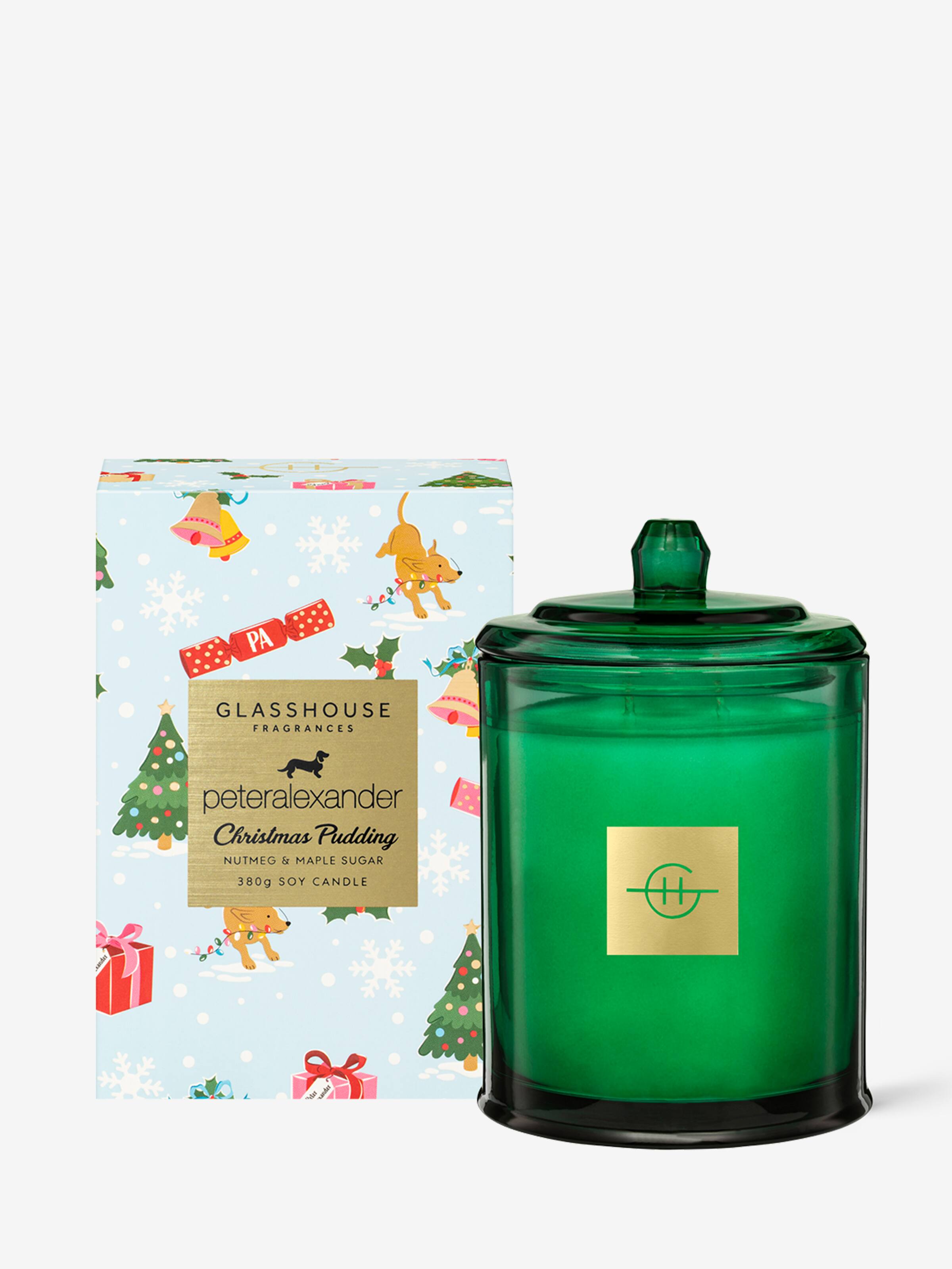Glasshouse Fragrances Limited Edition Christmas Pudding 380G Candle