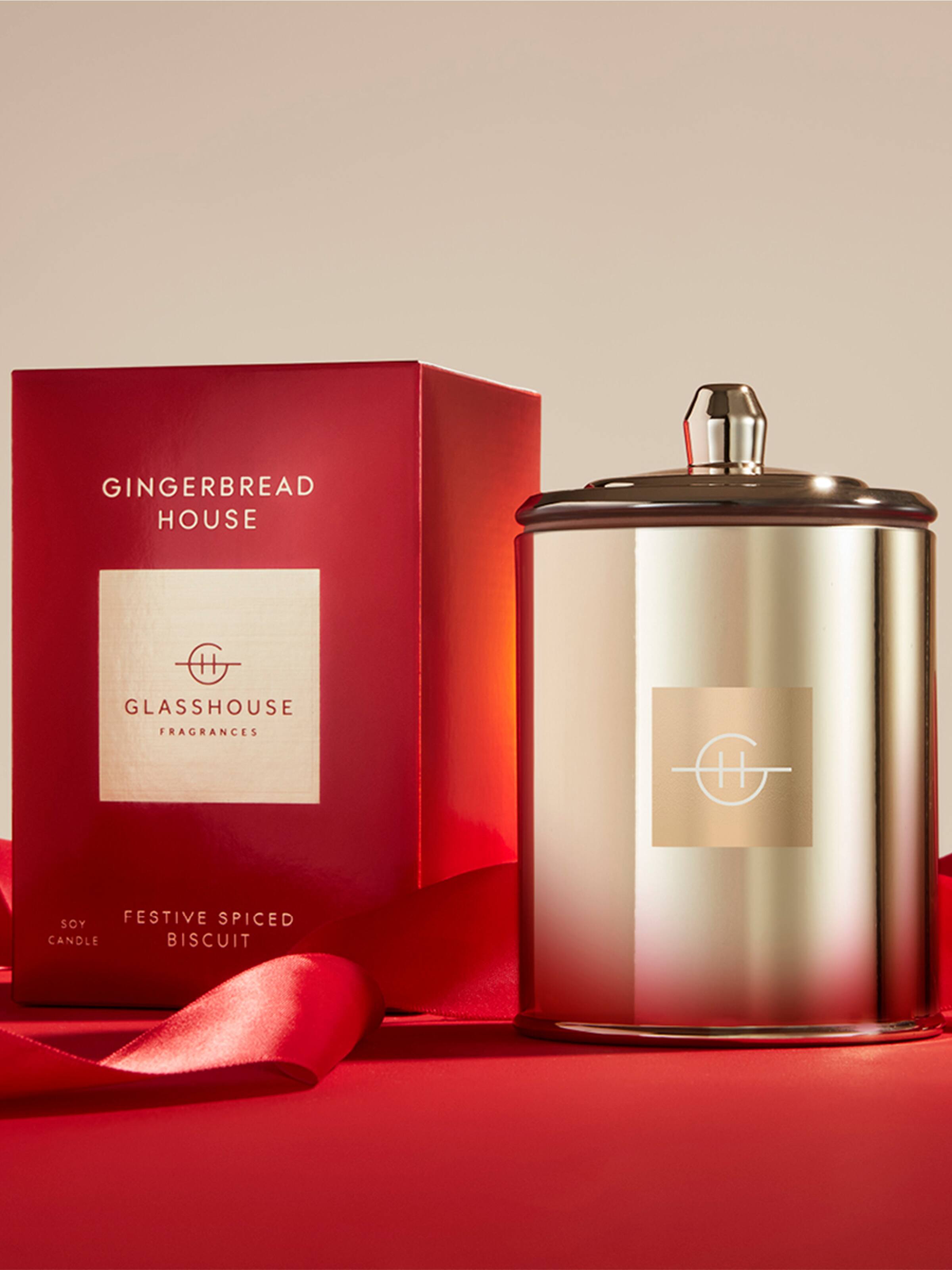 Glasshouse Fragrances Limited Edition Gingerbread House 380G Candle