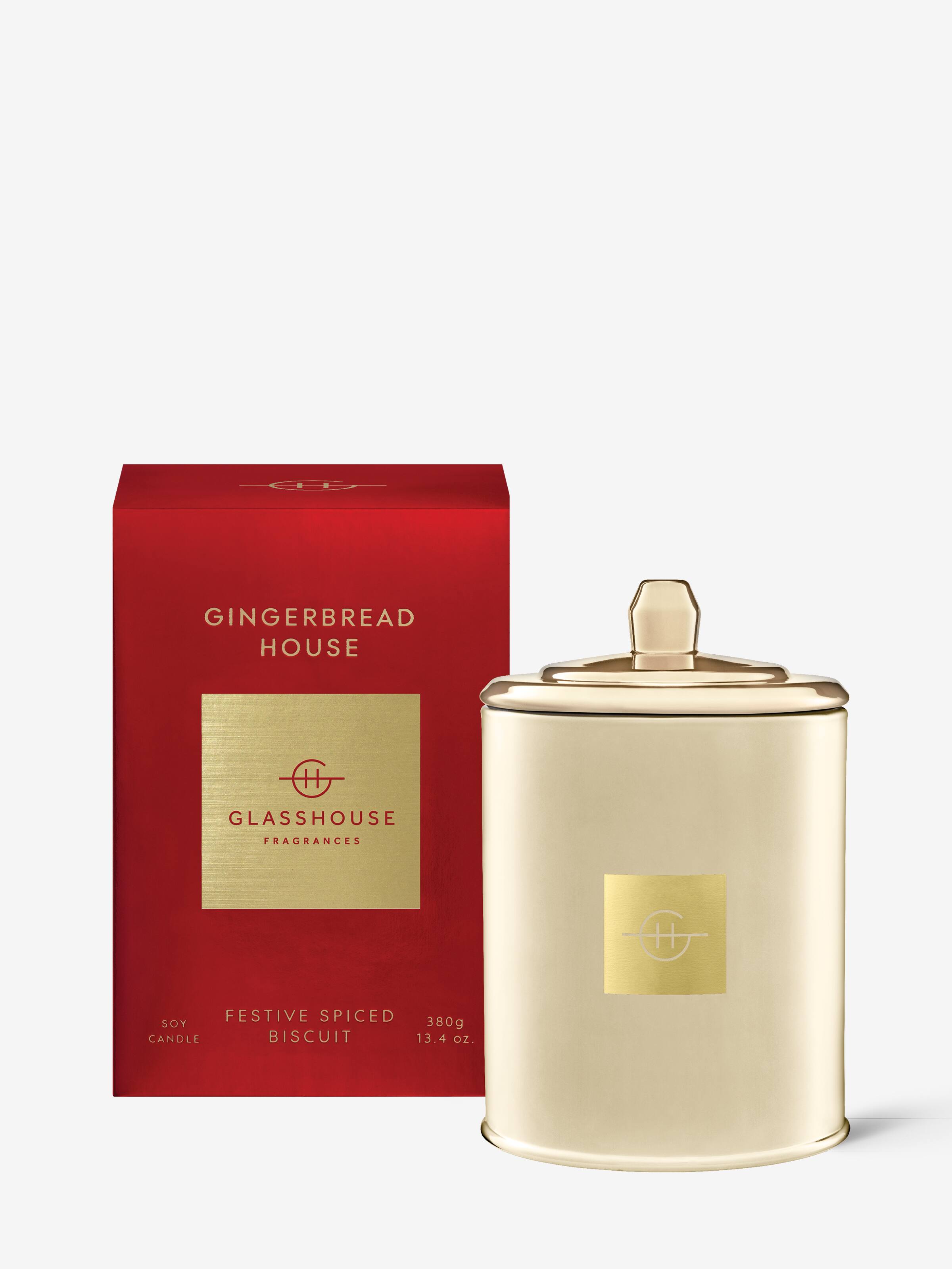Glasshouse Fragrances Limited Edition Gingerbread House 380G Candle