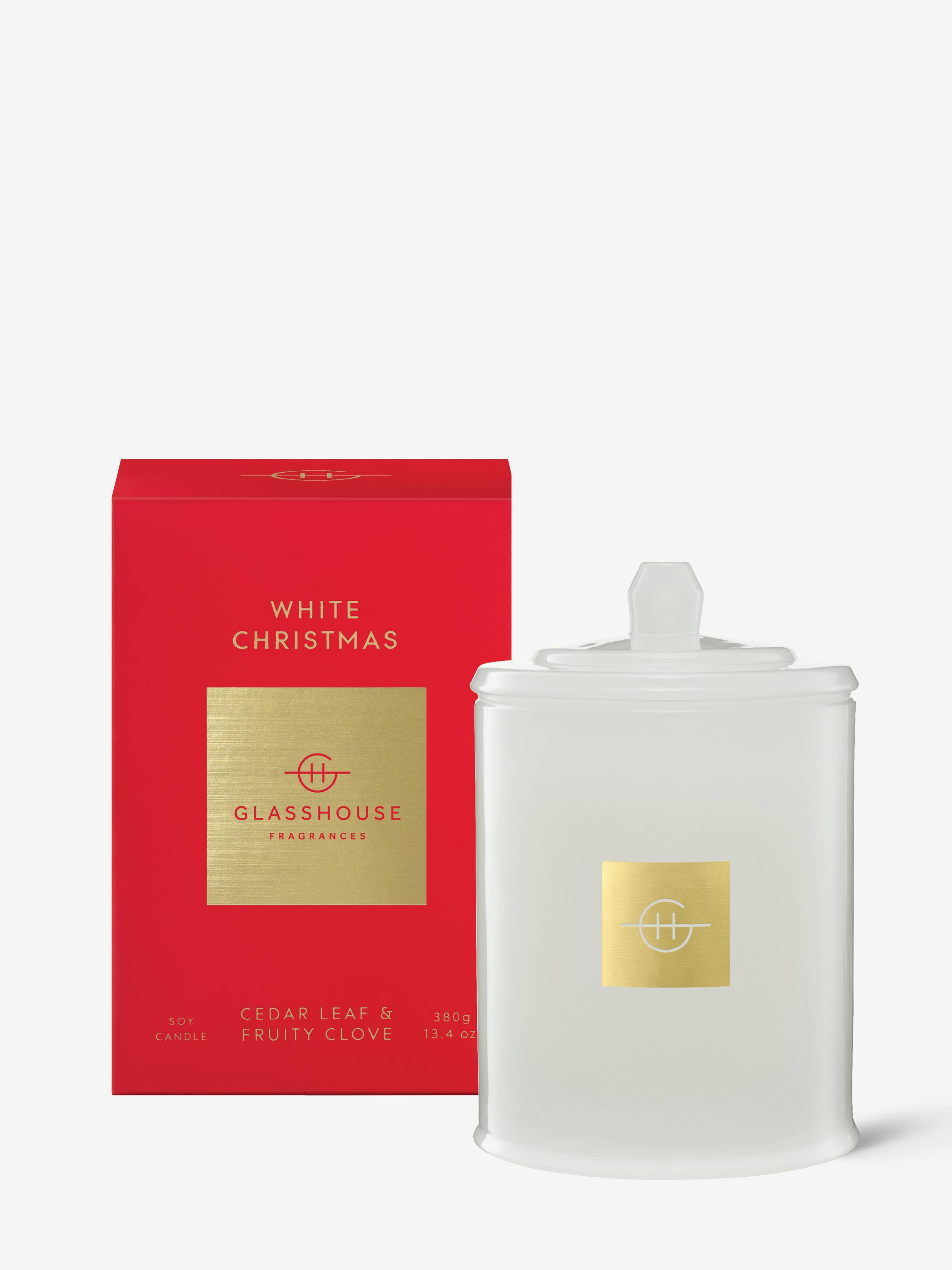 Glasshouse Fragrances Limited Edition White Christmas 380G Candle