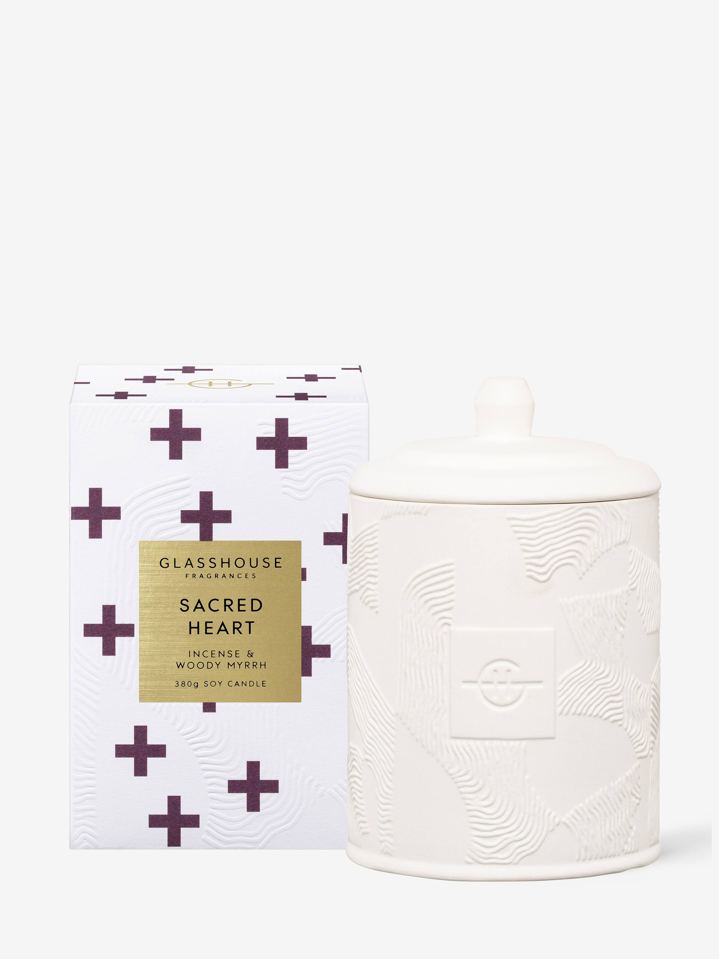 Glasshouse Fragrances Limited Edition Sacred Heart 380G Candle