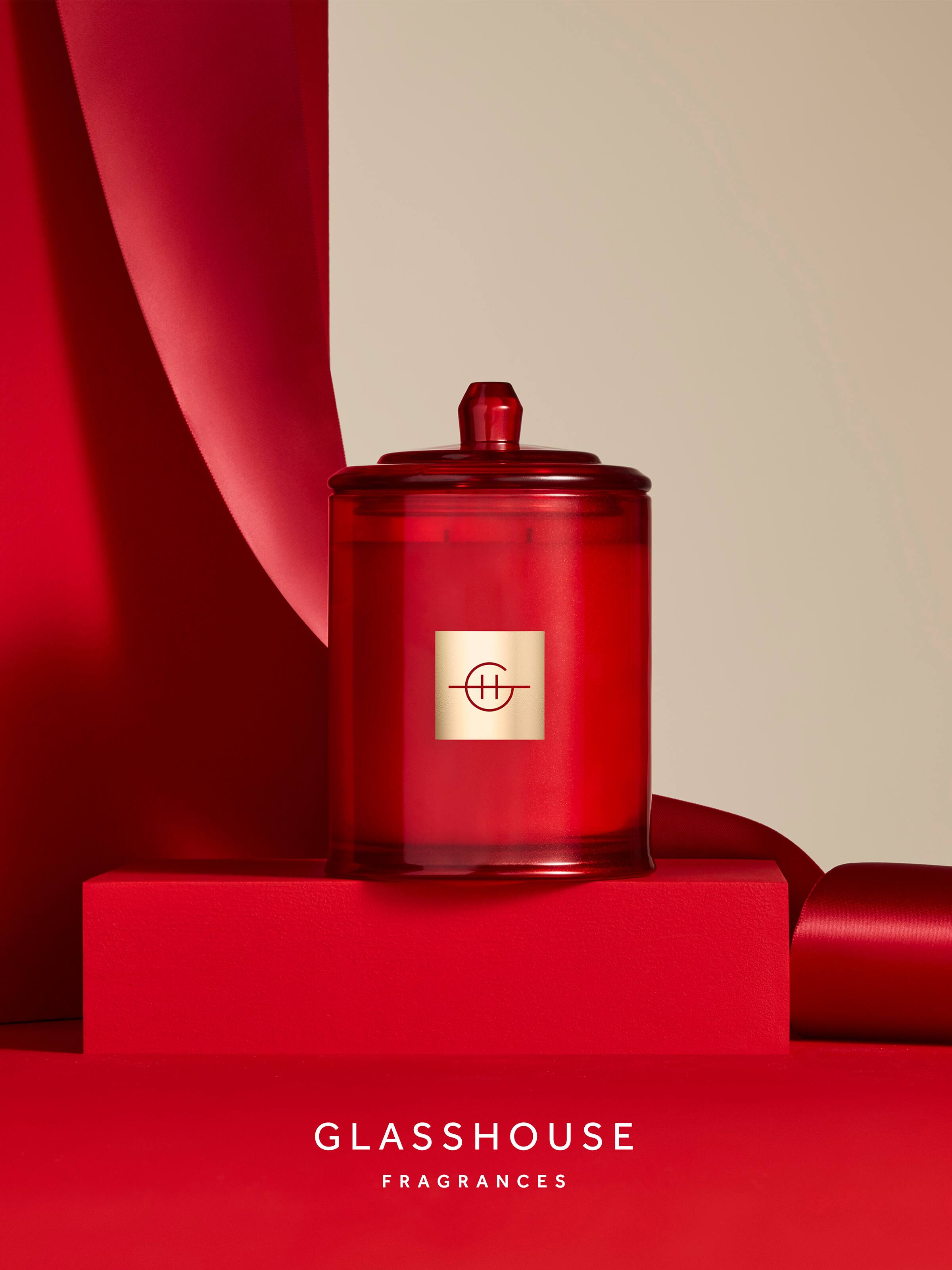 Glasshouse Fragrances Limited Edition Merry & Bright 380G Candle