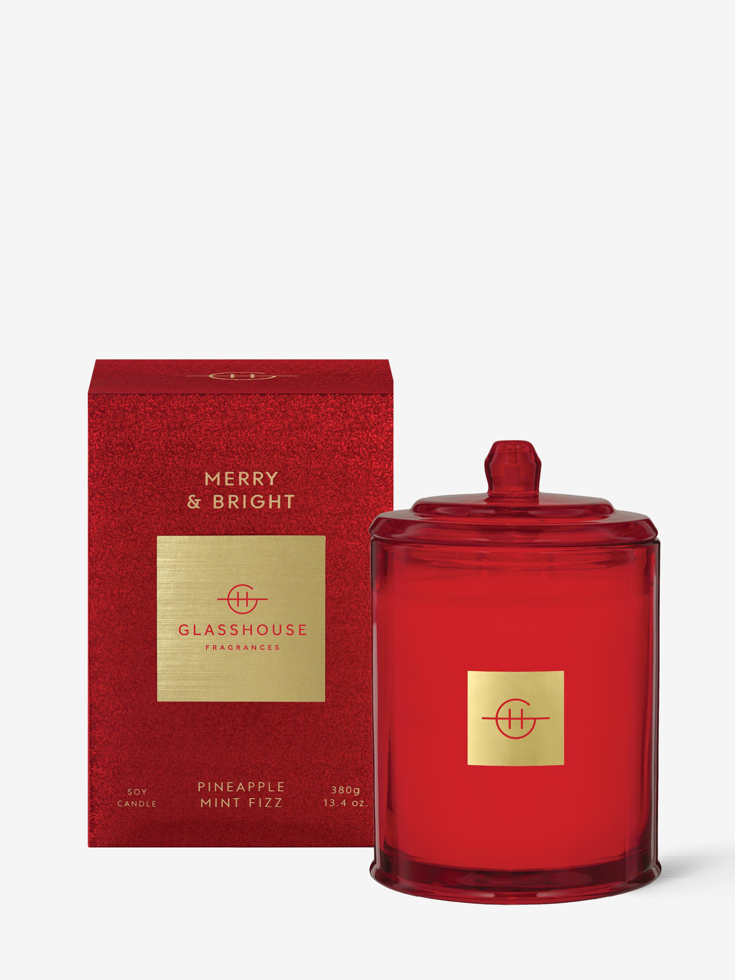 Glasshouse Fragrances Limited Edition Merry & Bright 380G Candle