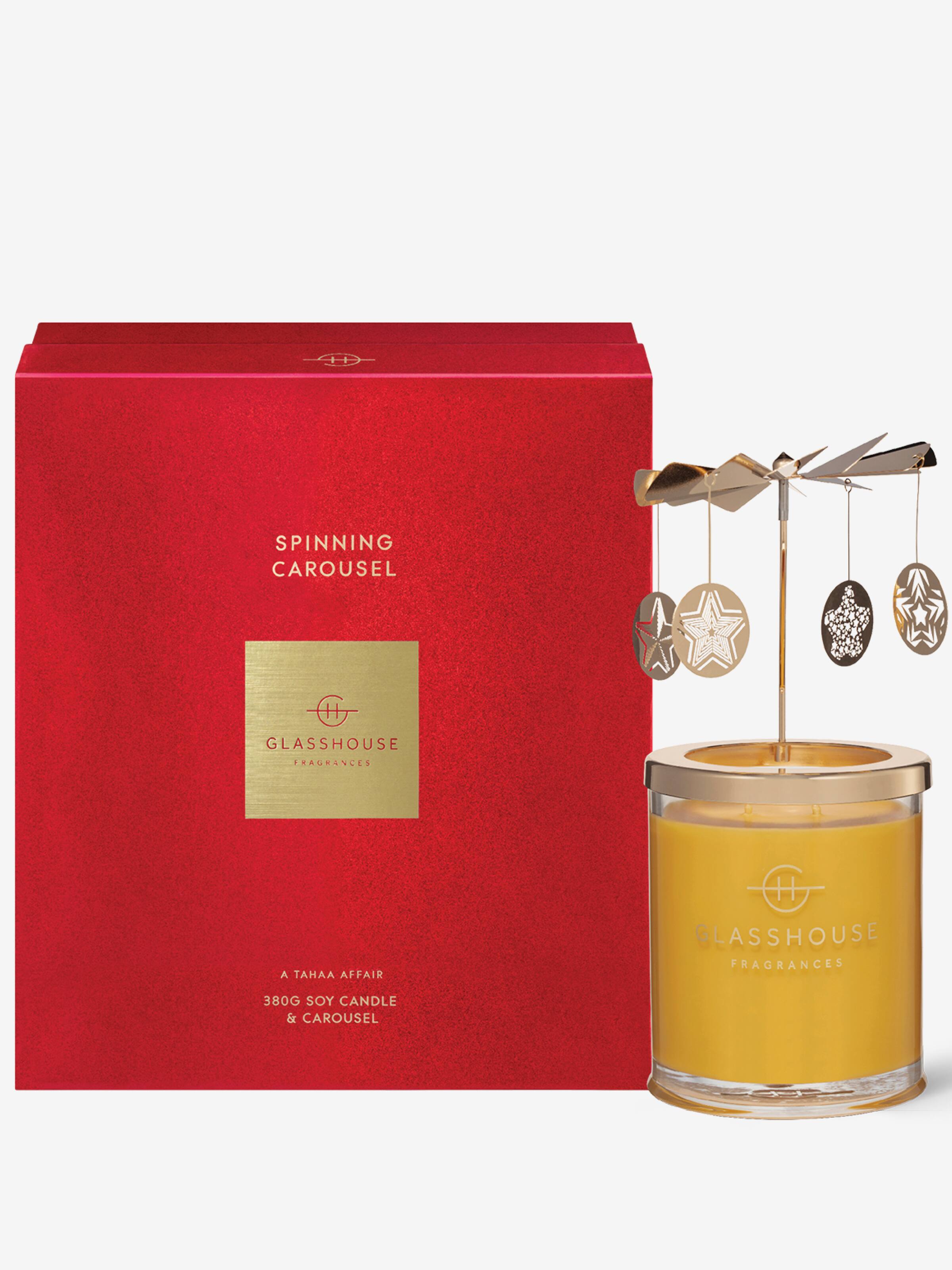 Glasshouse Fragrances Limited Edition A Tahaa Affair 380G Spinning Carousel Candle