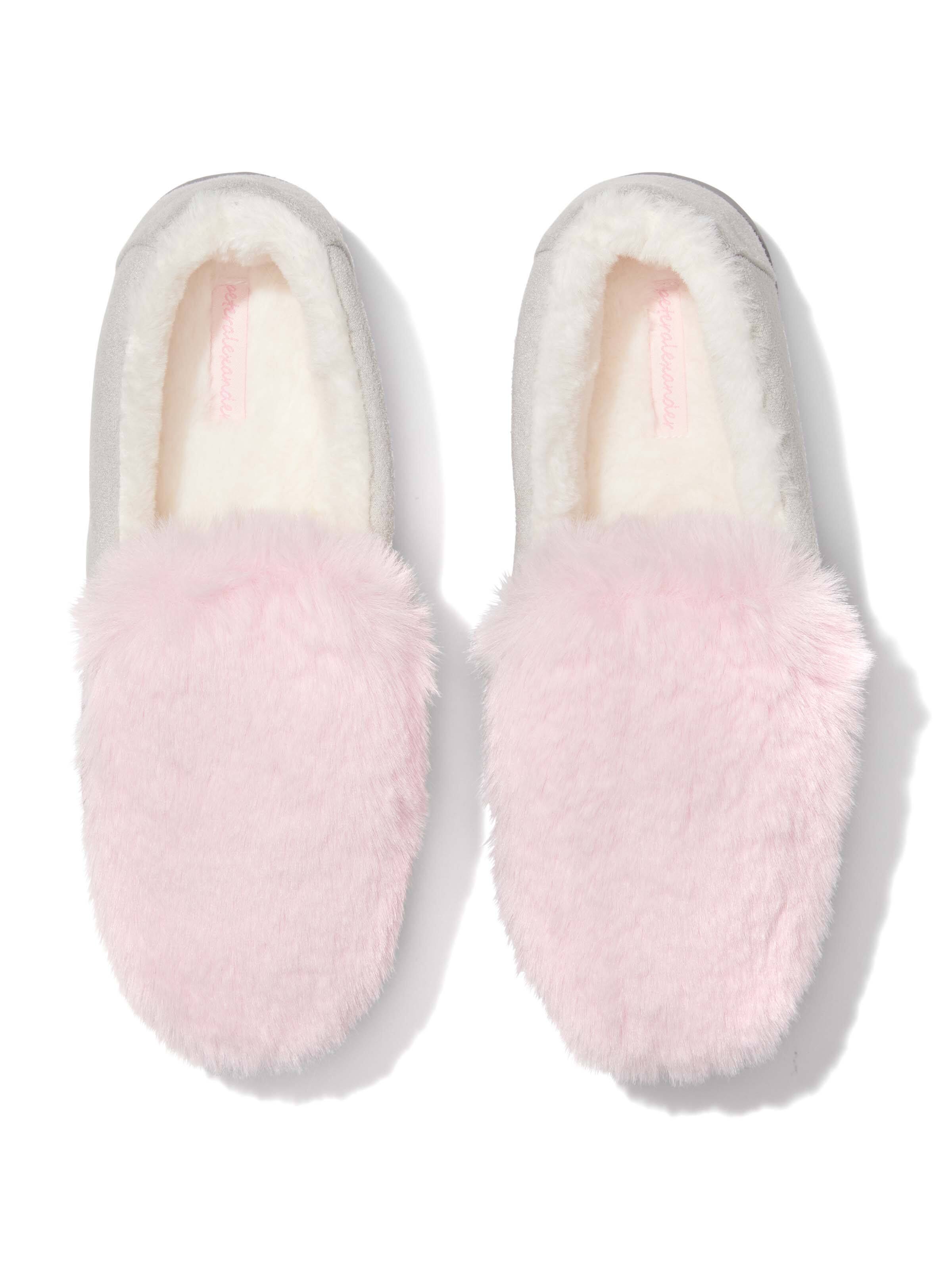 Faux Fur Trim Moccasin