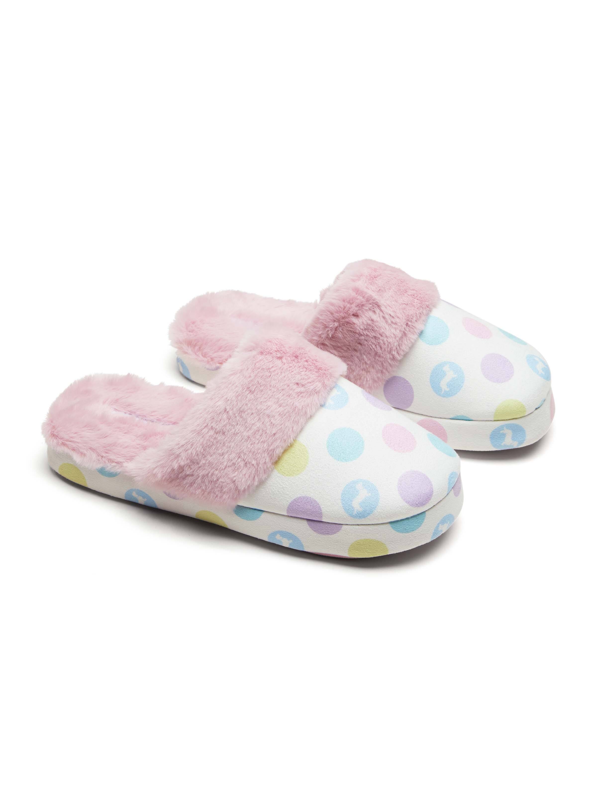Penny Spot Fur Trim Scuff