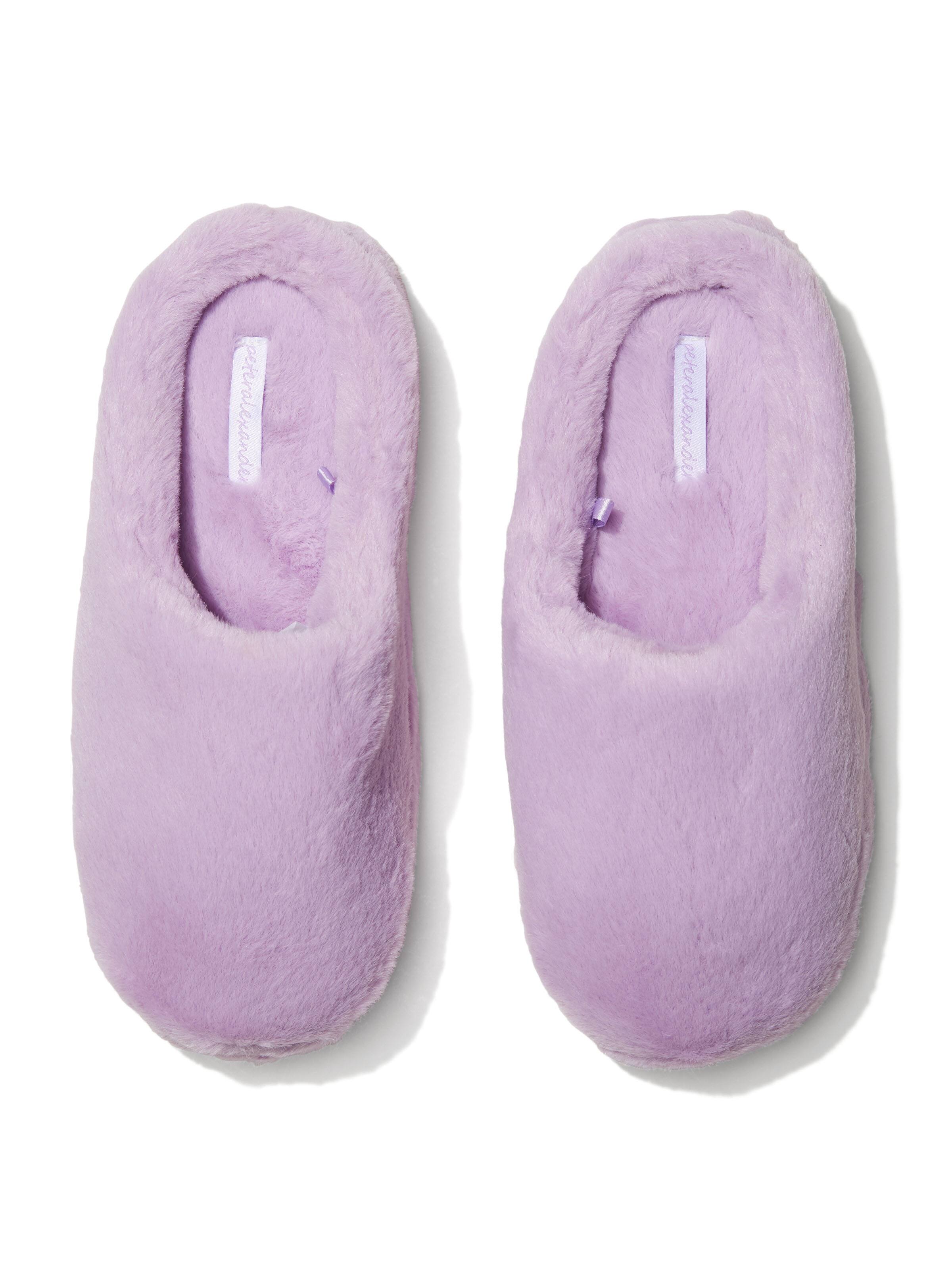 Lilac Fur Slipper