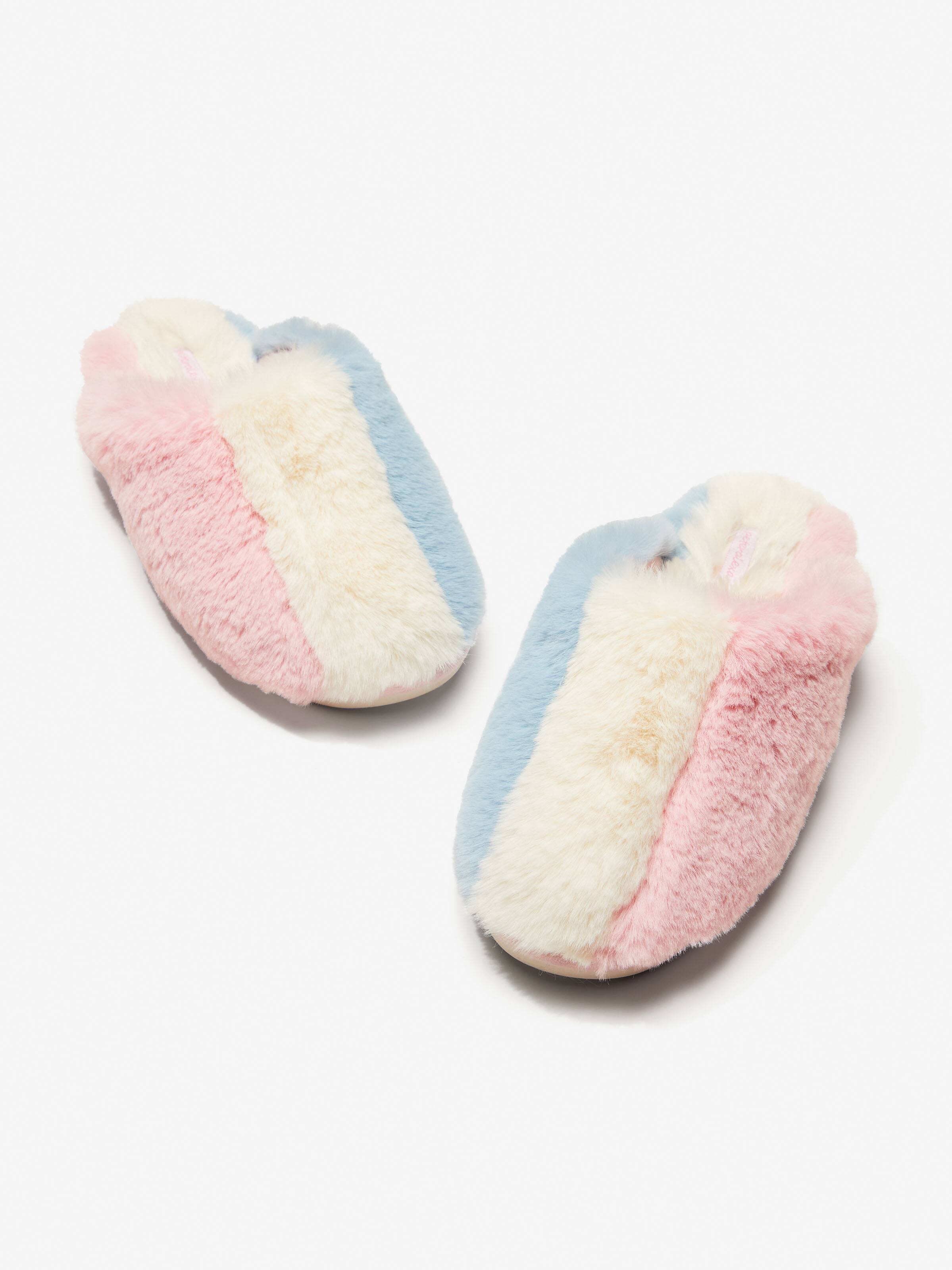Tri Tone Fur Slipper