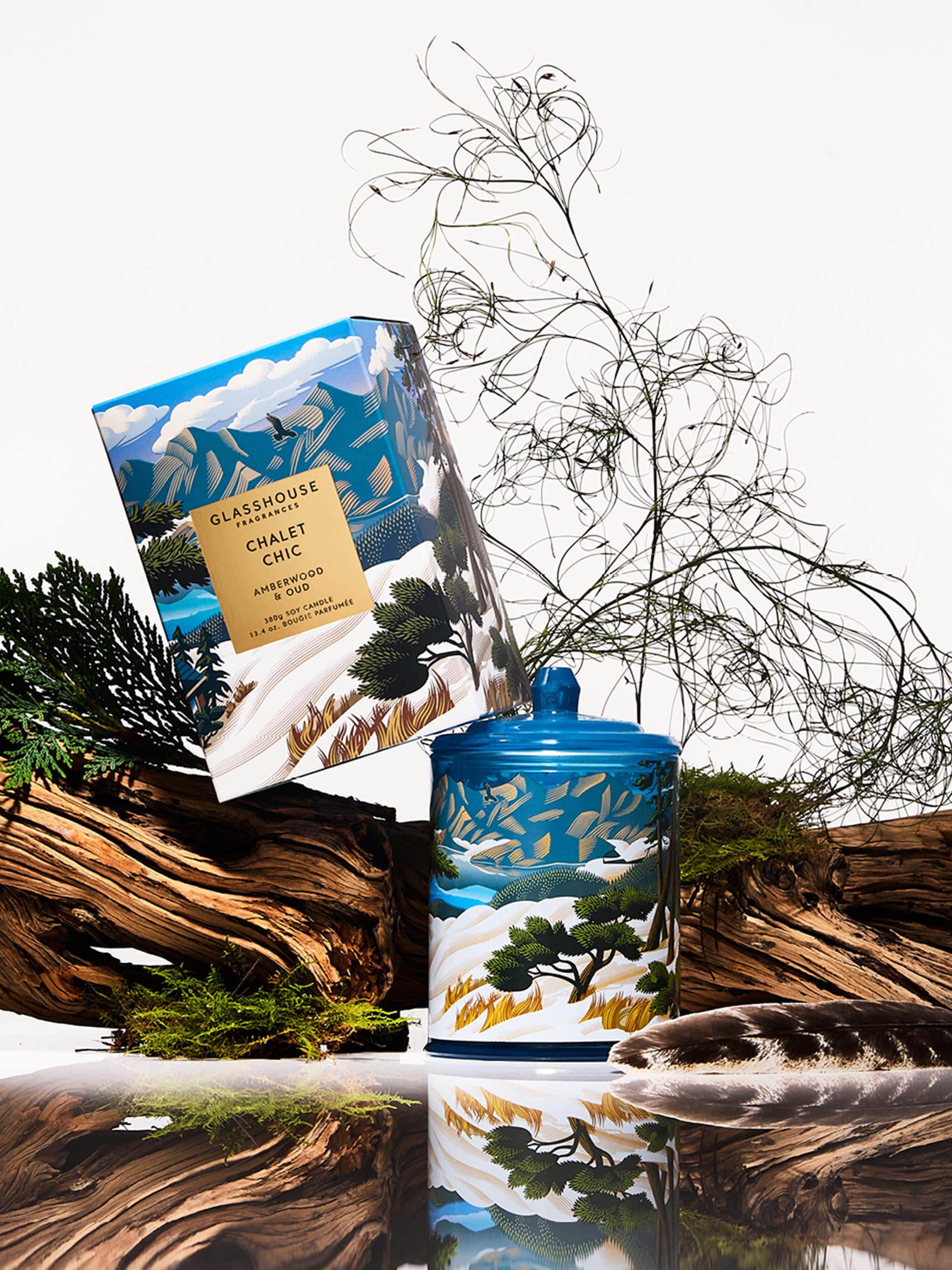 Glasshouse Fragrances Limited Edition Chalet Chic 380G Candle