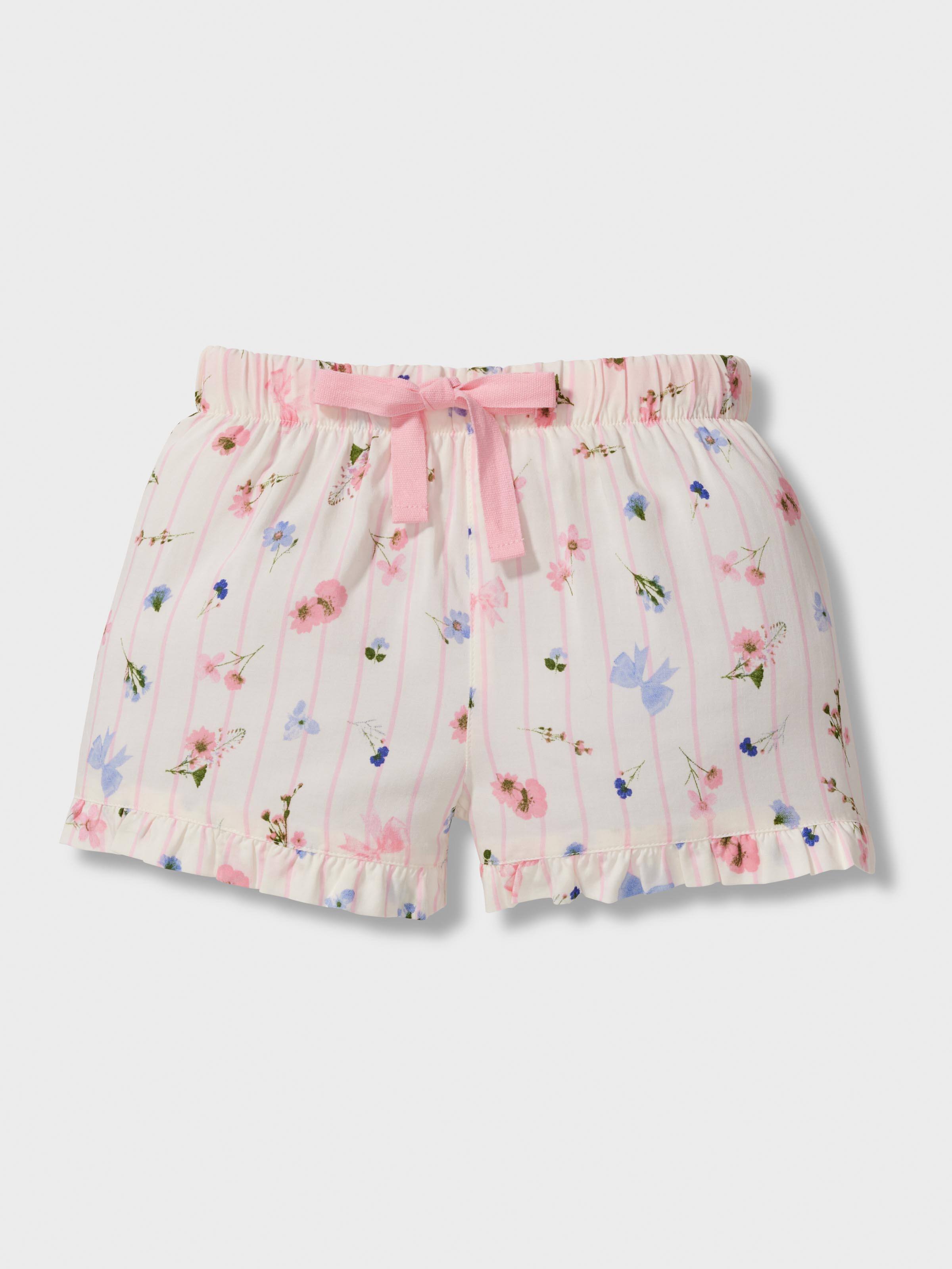 Girls Ditsy Floral Shortie Pj Set