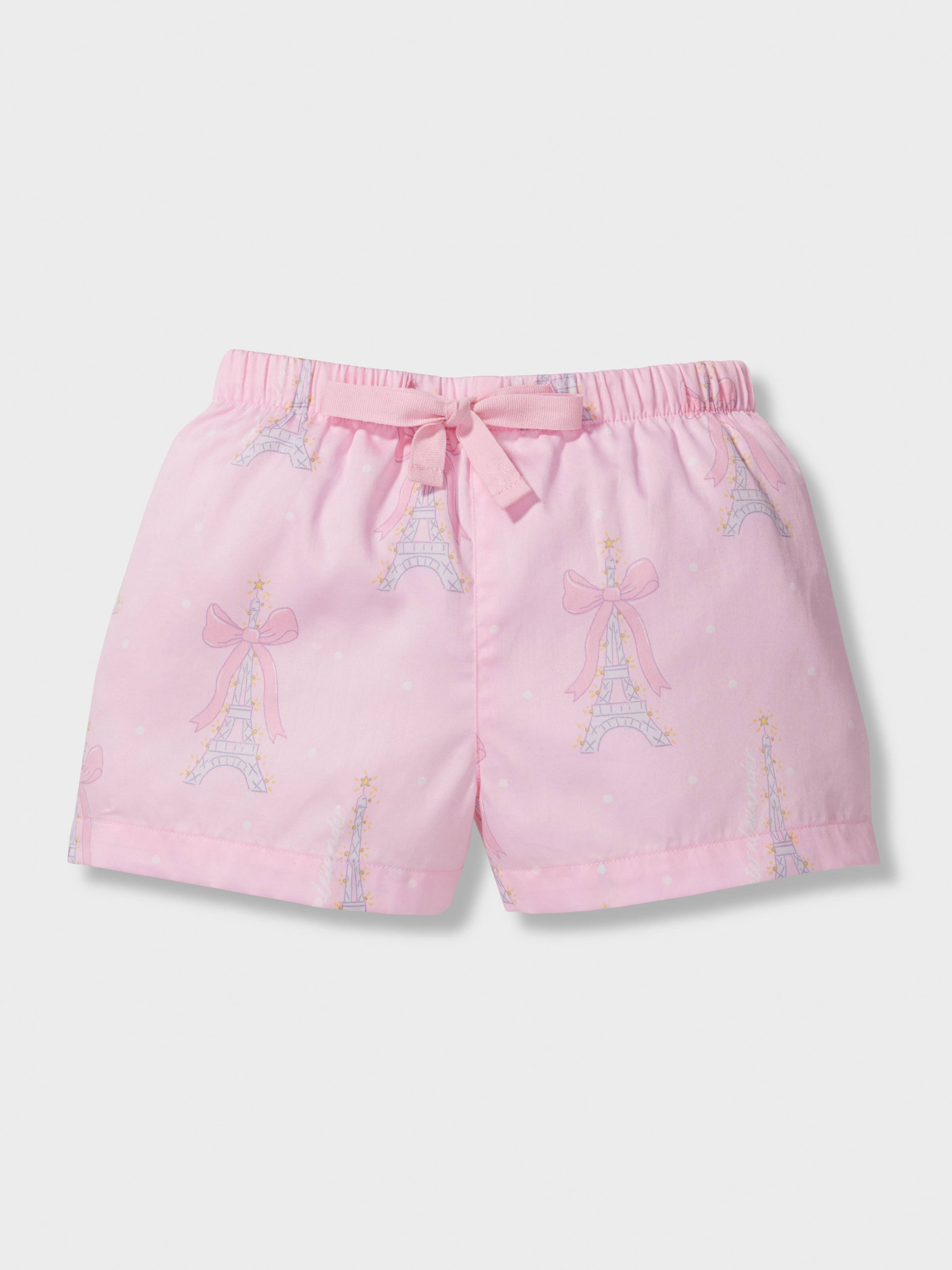 Jnr Girls Paris Classic Shortie Pj Set