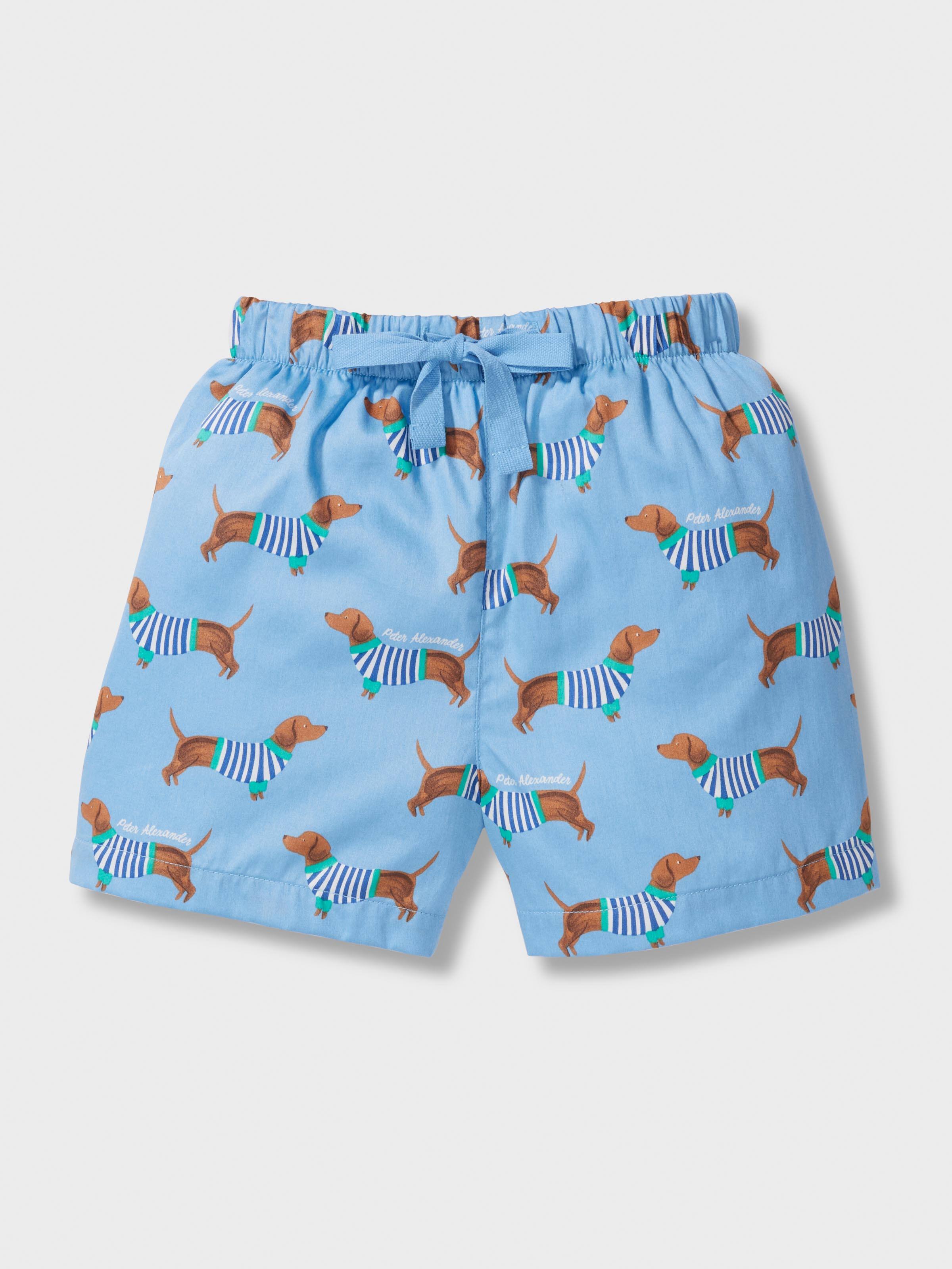 Jnr Boys Dachshund Short Pj Set