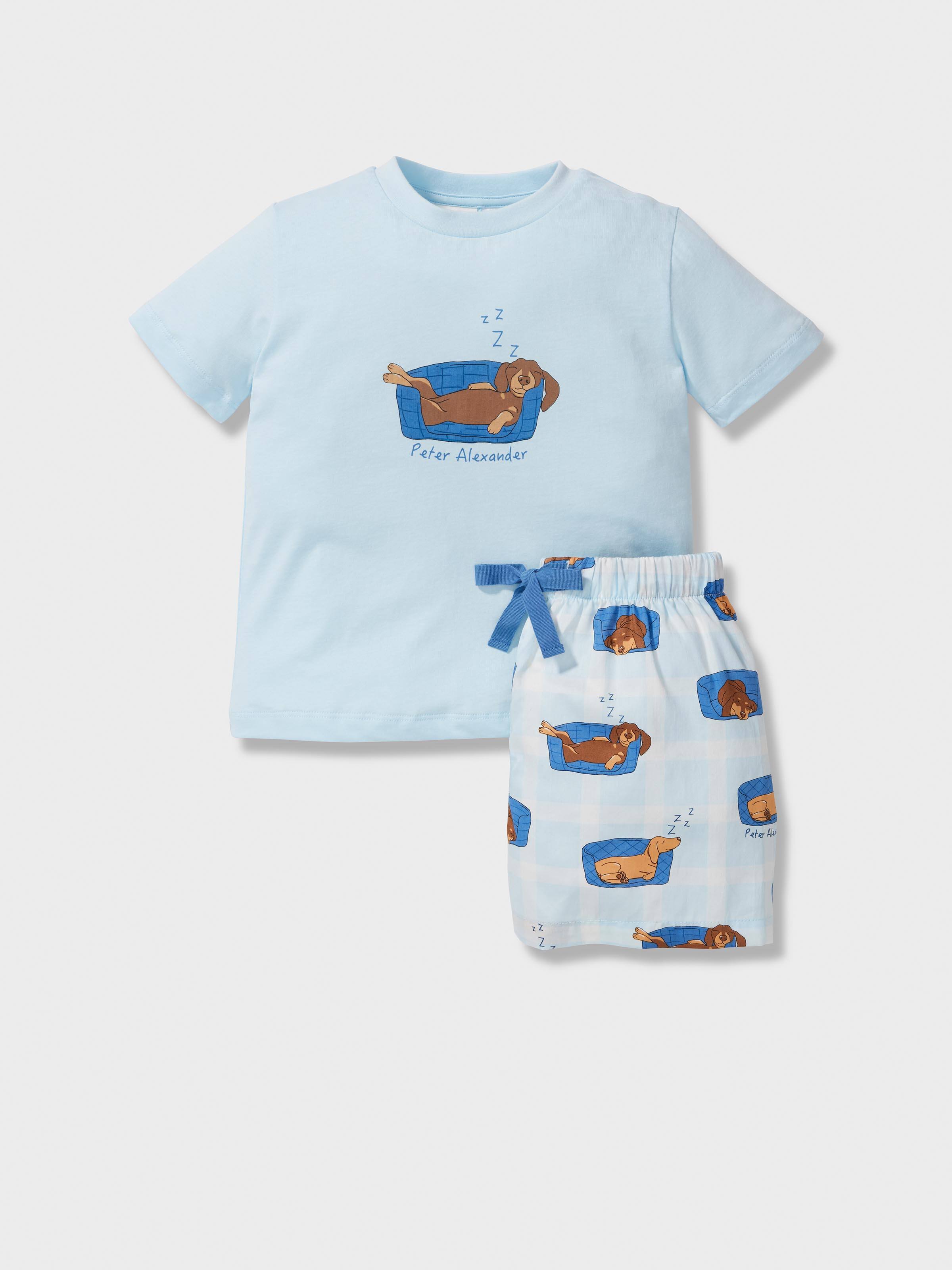Jnr Boys Sleepy Puppy Short Pj Set