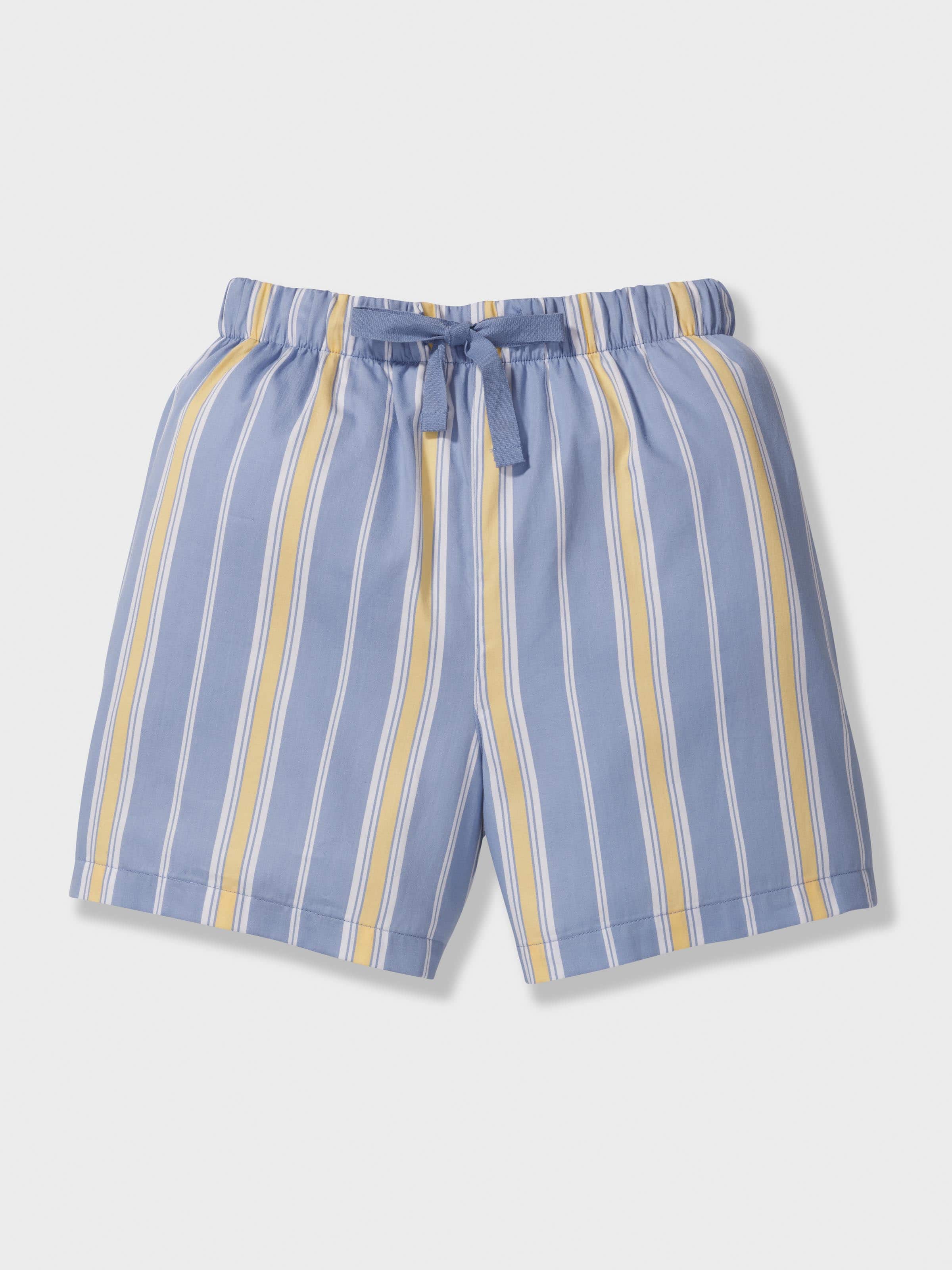 Boys Blue Stripes Short Pj Set