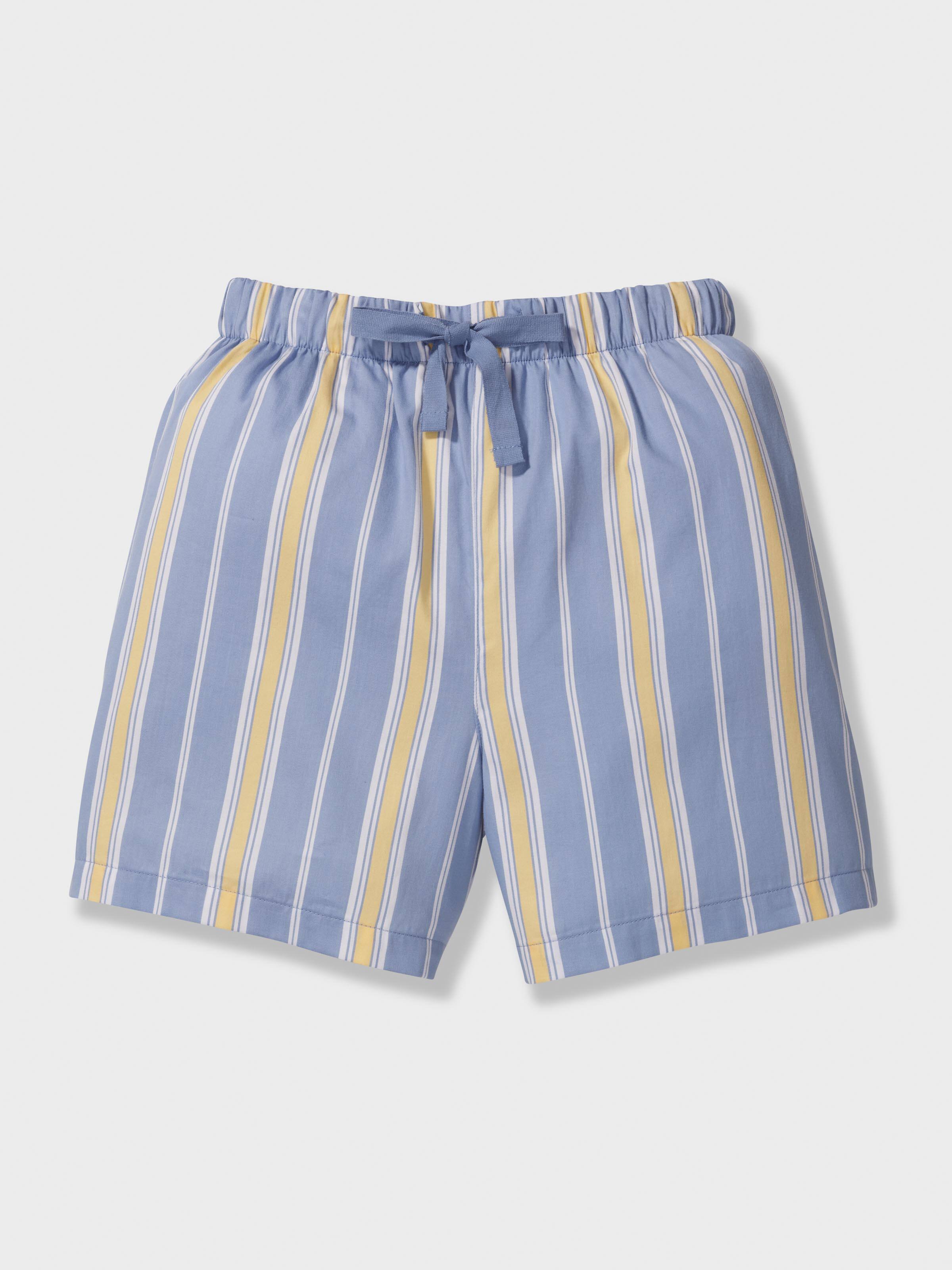 Boys Blue Stripes Short Pj Set
