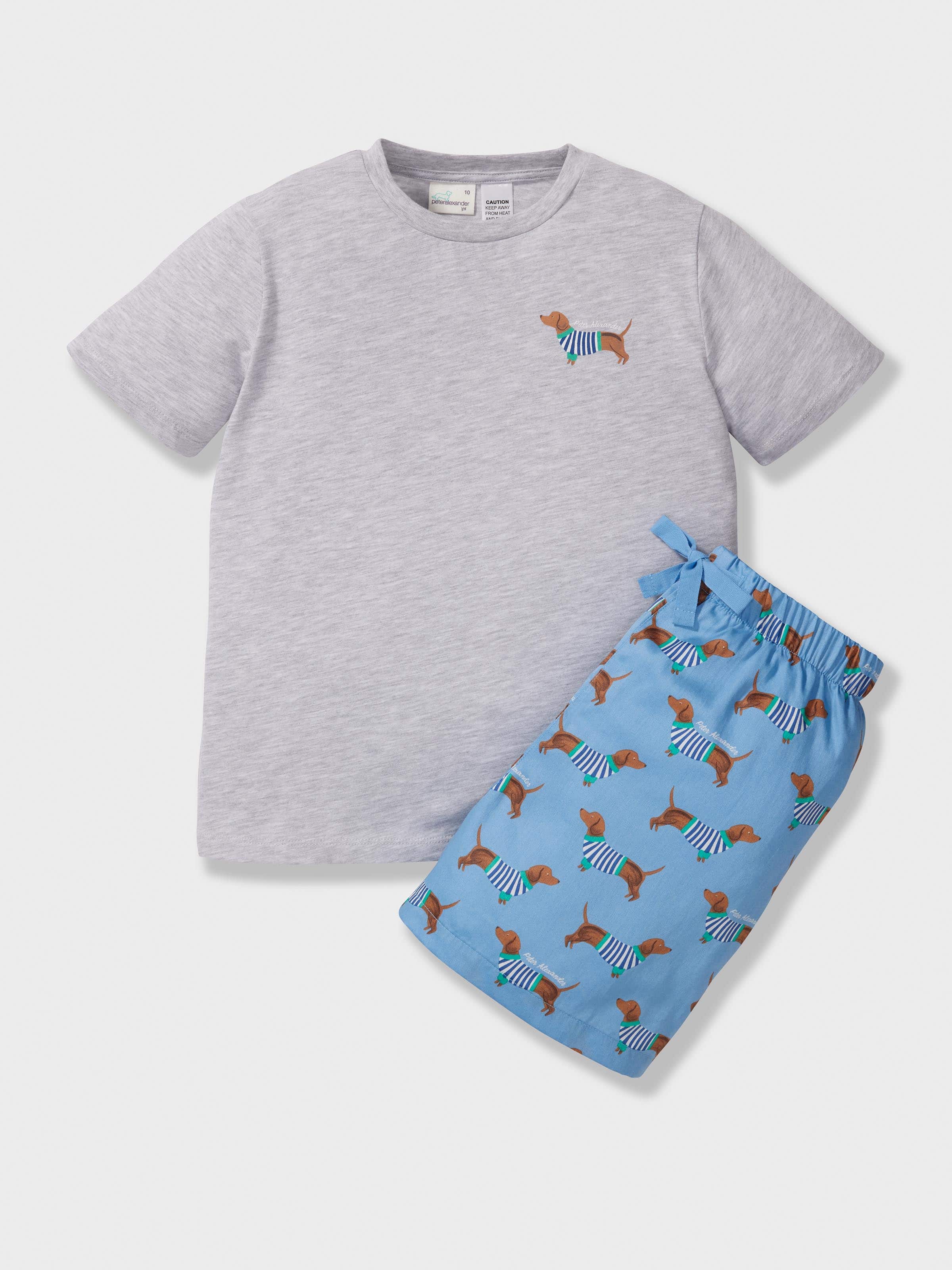Boys Dachshund Short Pj Set