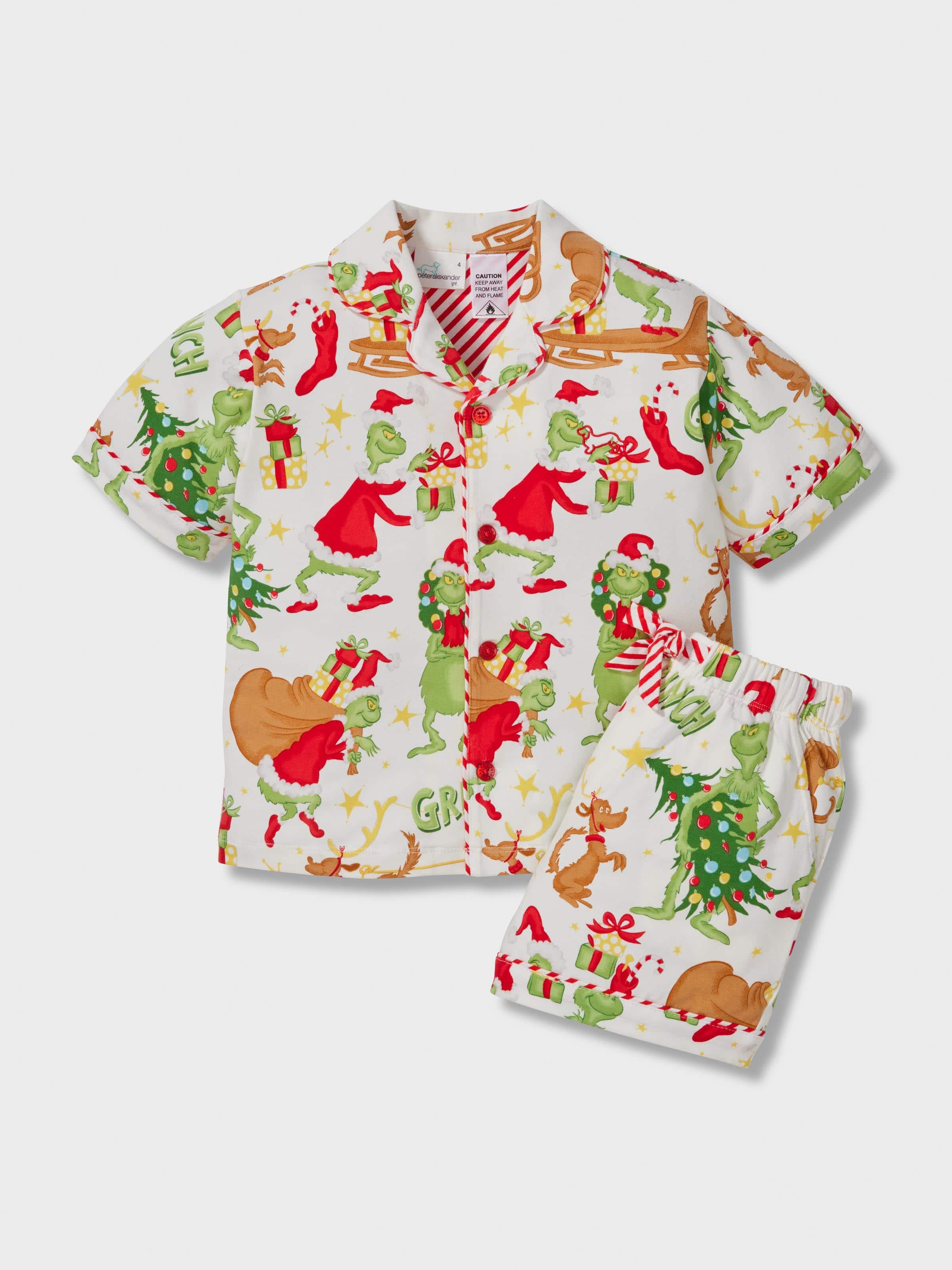 Kids The Grinch Classic Short Pj Set