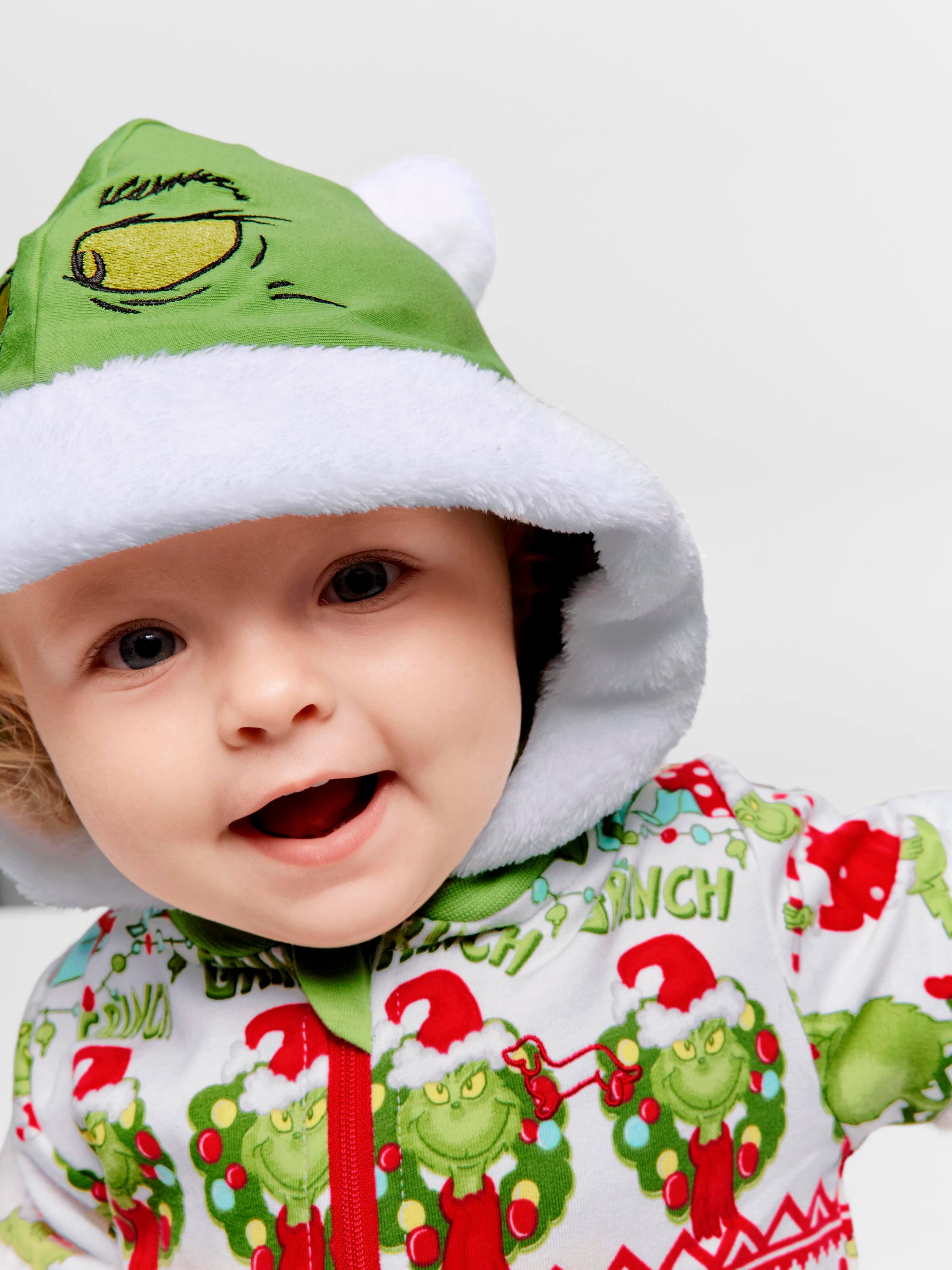 Baby The Grinch Fair Isle Onesie