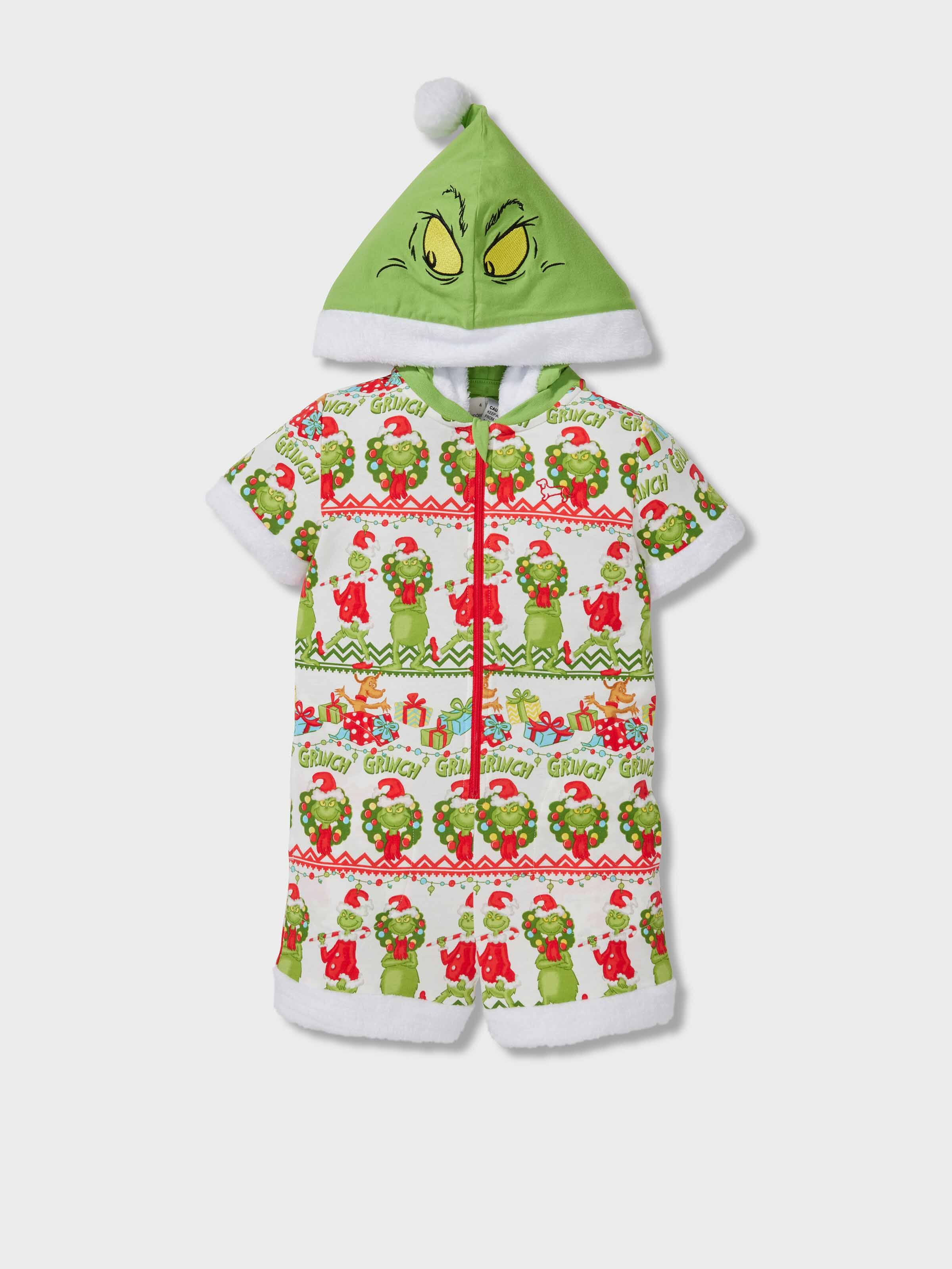 Jnr Kids The Grinch Fair Isle Onesie