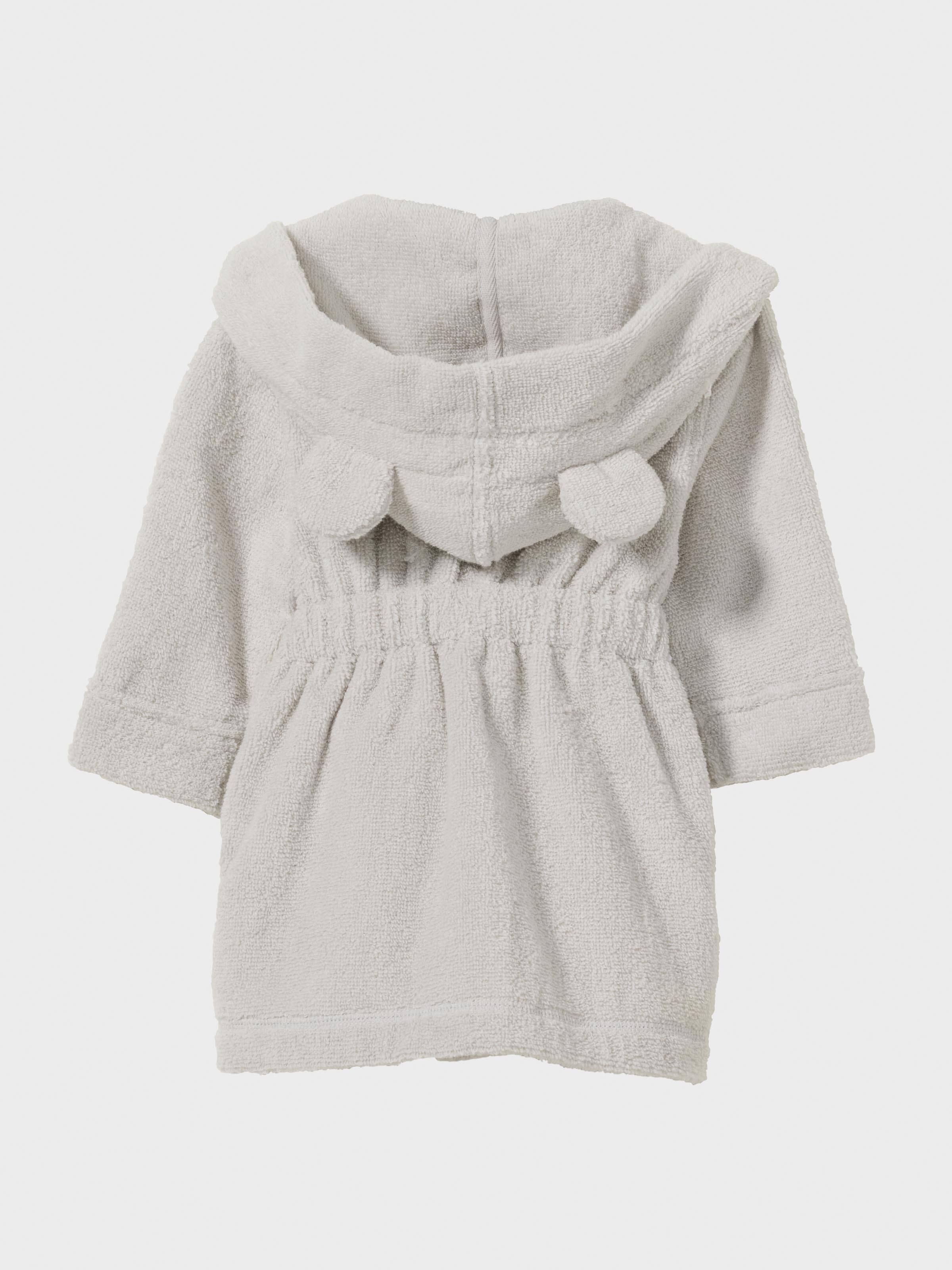 Baby Grey Toweling Gown