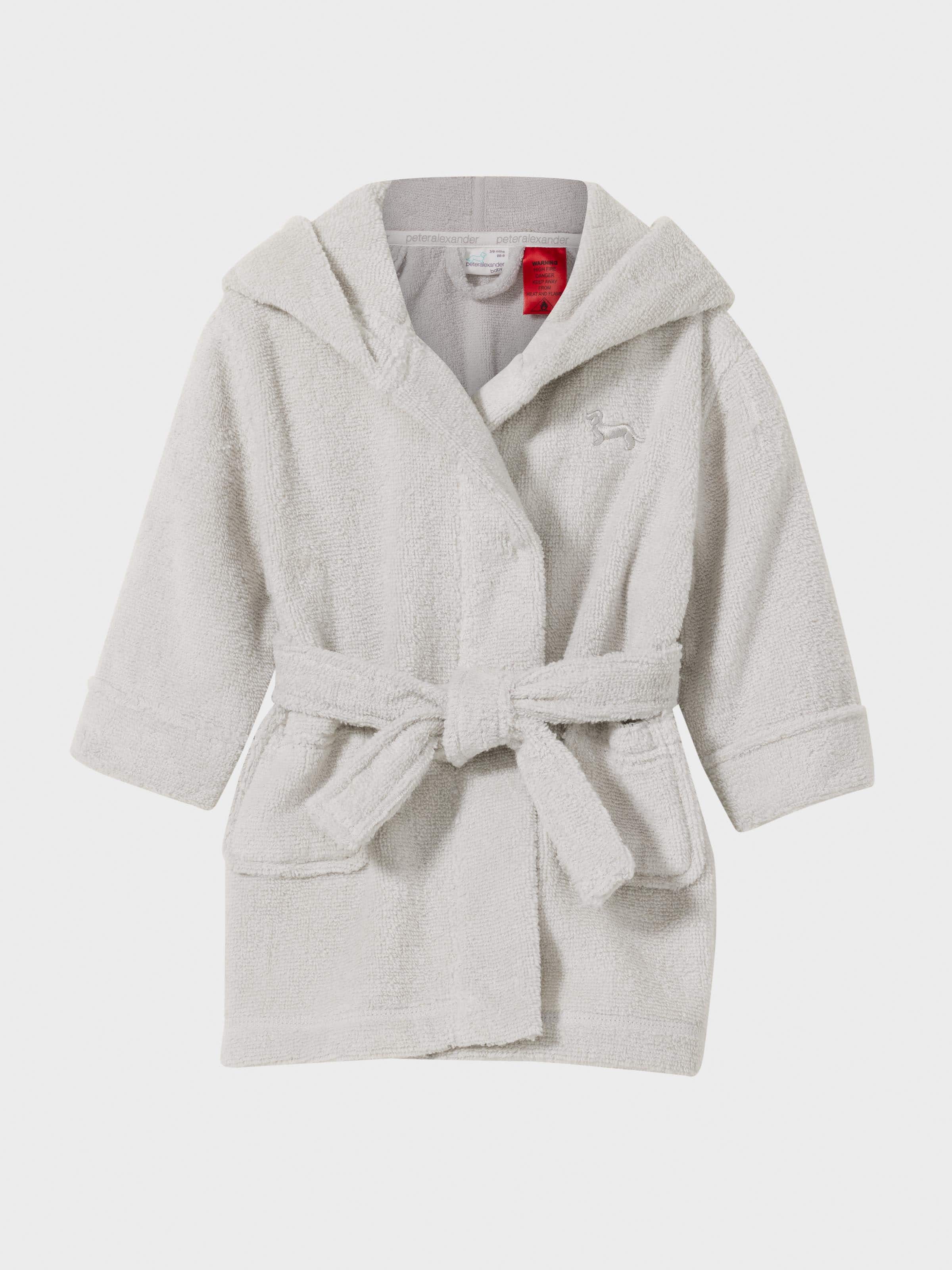 Baby Grey Toweling Gown