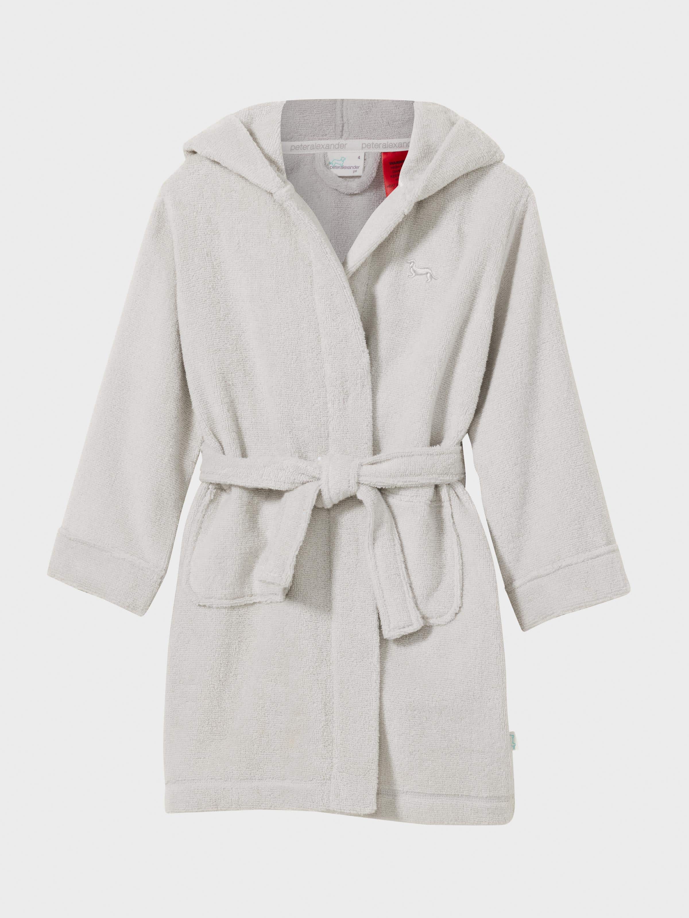 Jnr Kids Grey Toweling Gown